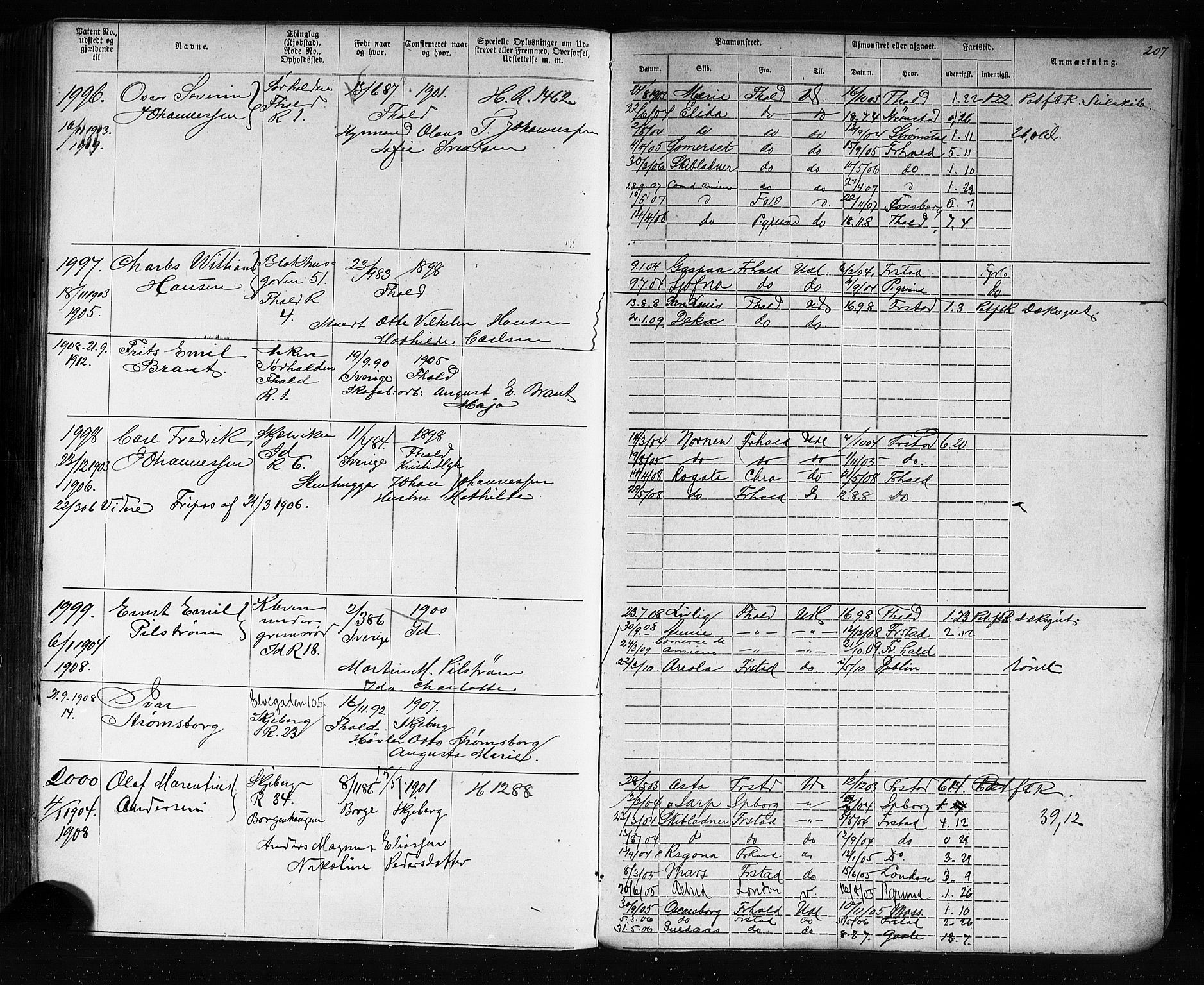 Halden mønstringskontor, AV/SAO-A-10569a/F/Fc/Fca/L0005: Annotasjonsrulle, 1875-1910, p. 213