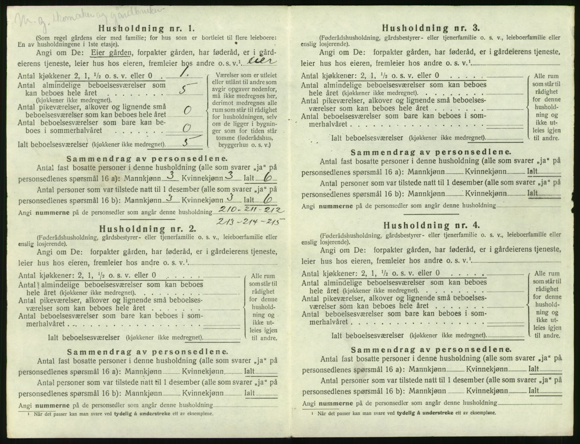 SAT, 1920 census for Hen, 1920, p. 375