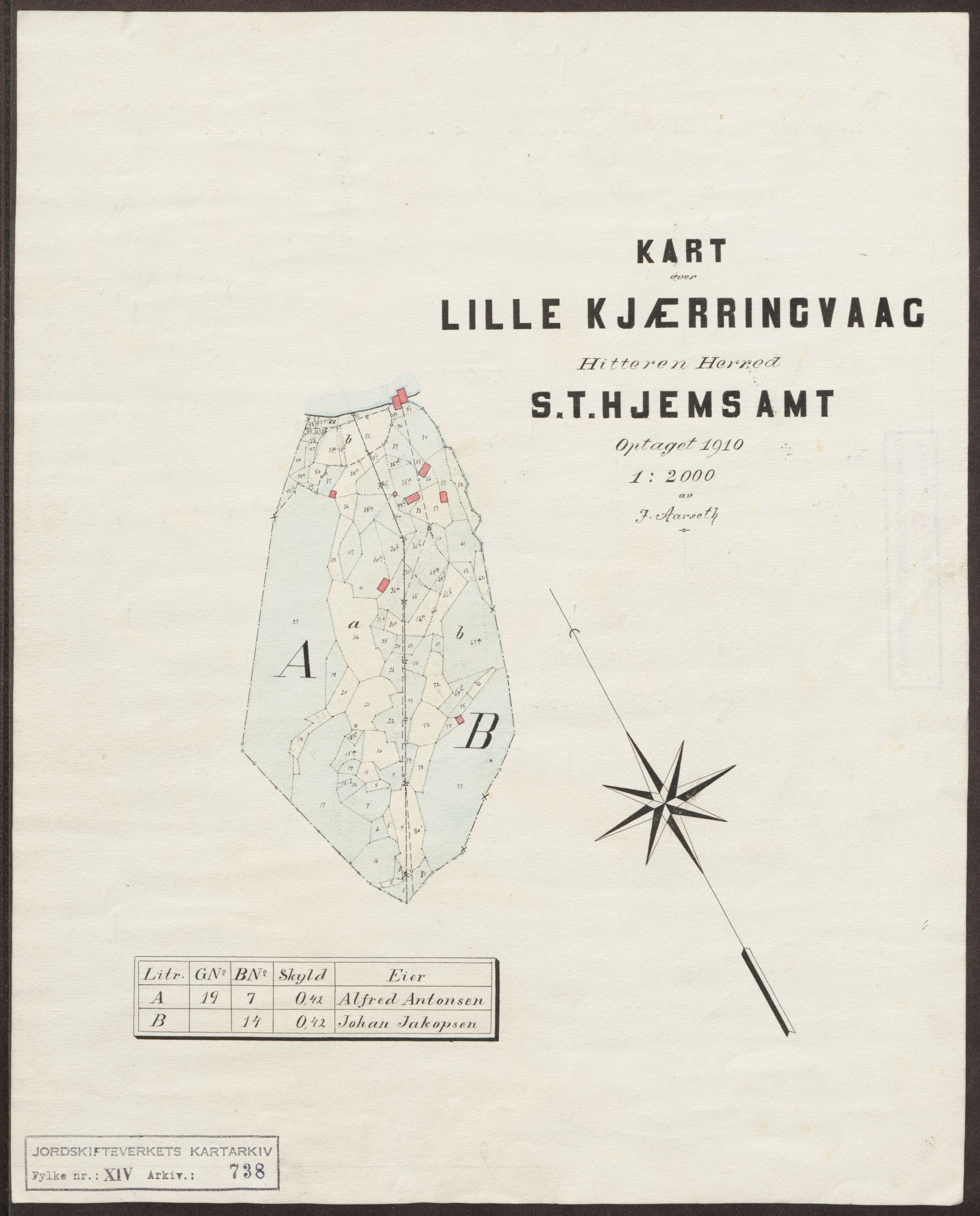 Jordskifteverkets kartarkiv, RA/S-3929/T, 1859-1988, p. 1103