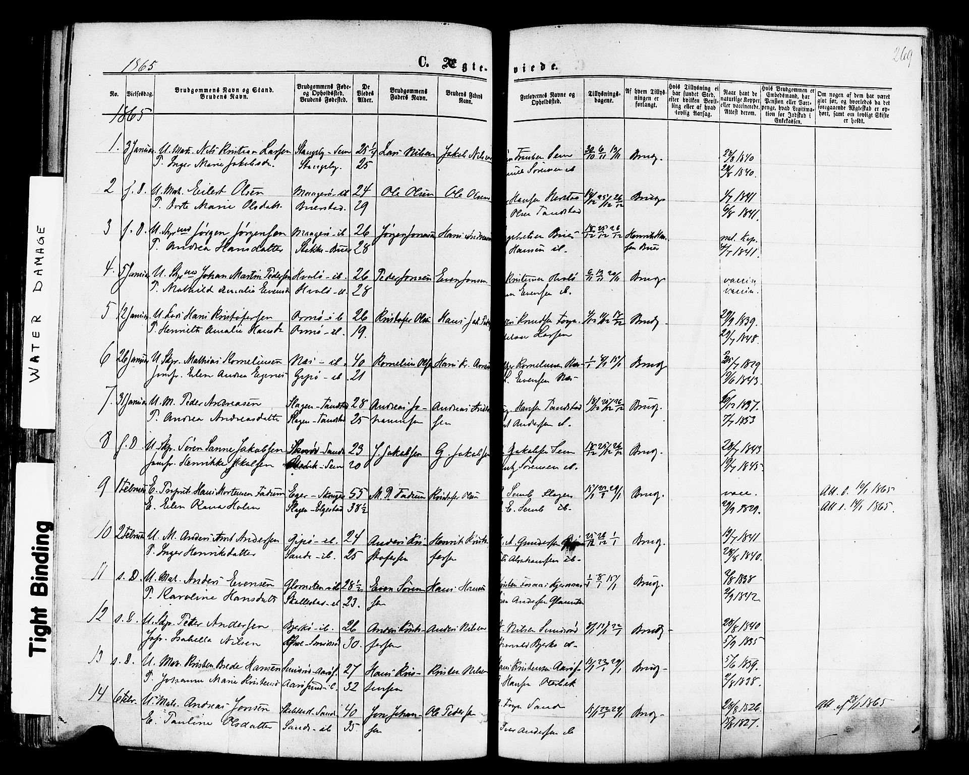 Nøtterøy kirkebøker, AV/SAKO-A-354/F/Fa/L0007: Parish register (official) no. I 7, 1865-1877, p. 269