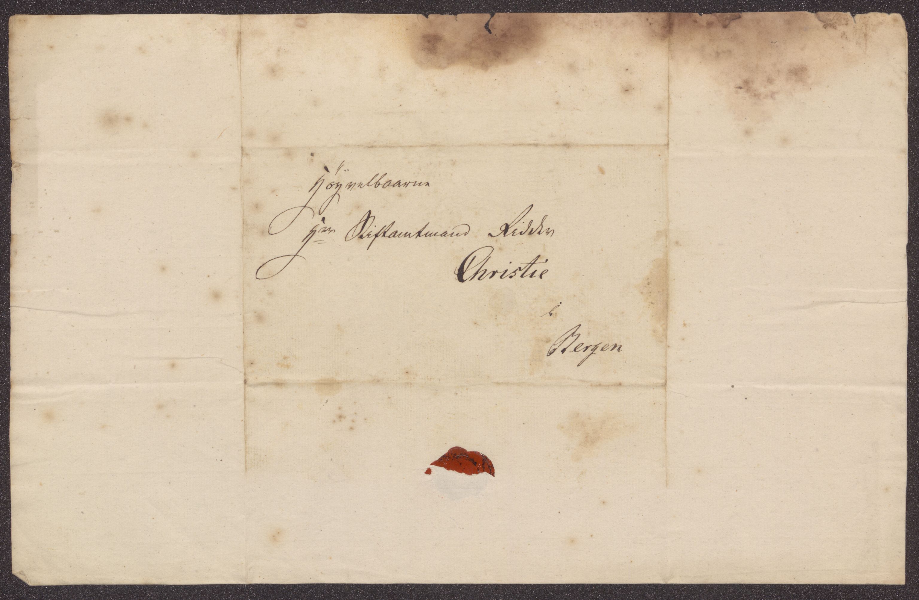 Bergens Museum, UMB/A007/D/Da/L0001/0002: Brevsamling 1822 - 1826 / Brevsamling 1826, 1826