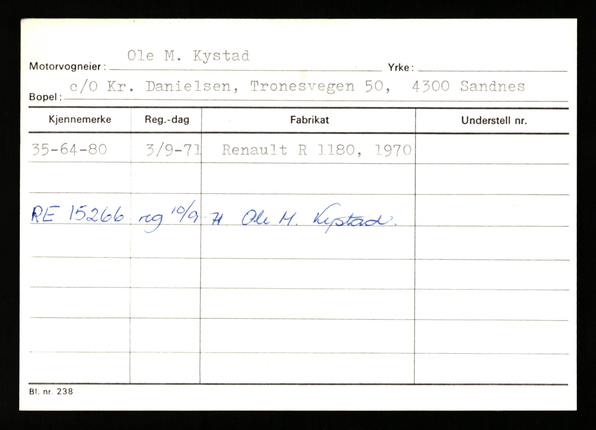 Stavanger trafikkstasjon, AV/SAST-A-101942/0/G/L0011: Registreringsnummer: 240000 - 363477, 1930-1971, p. 3173