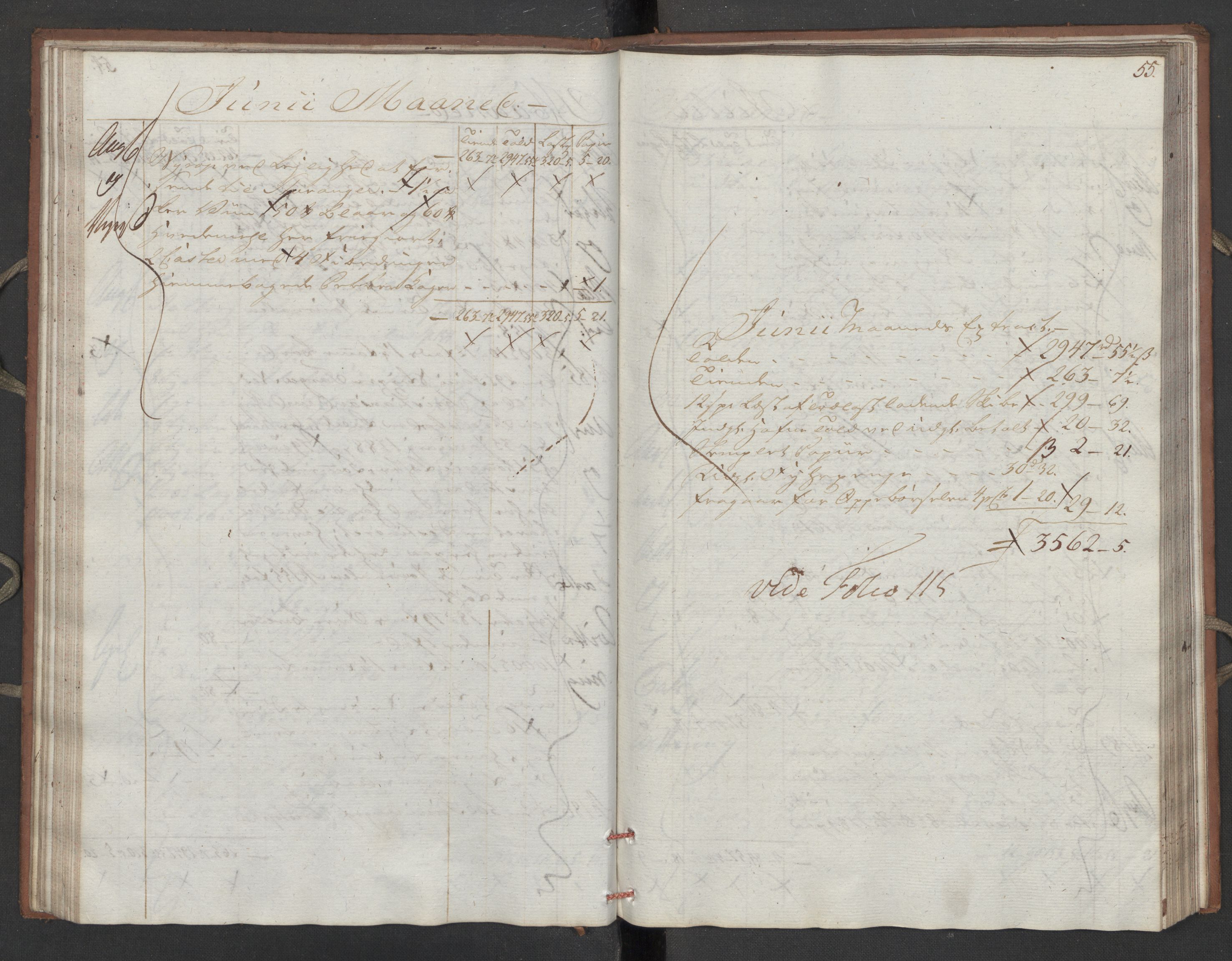 Generaltollkammeret, tollregnskaper, AV/RA-EA-5490/R16/L0111/0002: Tollregnskaper Kristiansand / Utgående hovedtollbok, 1790, p. 54b-55a