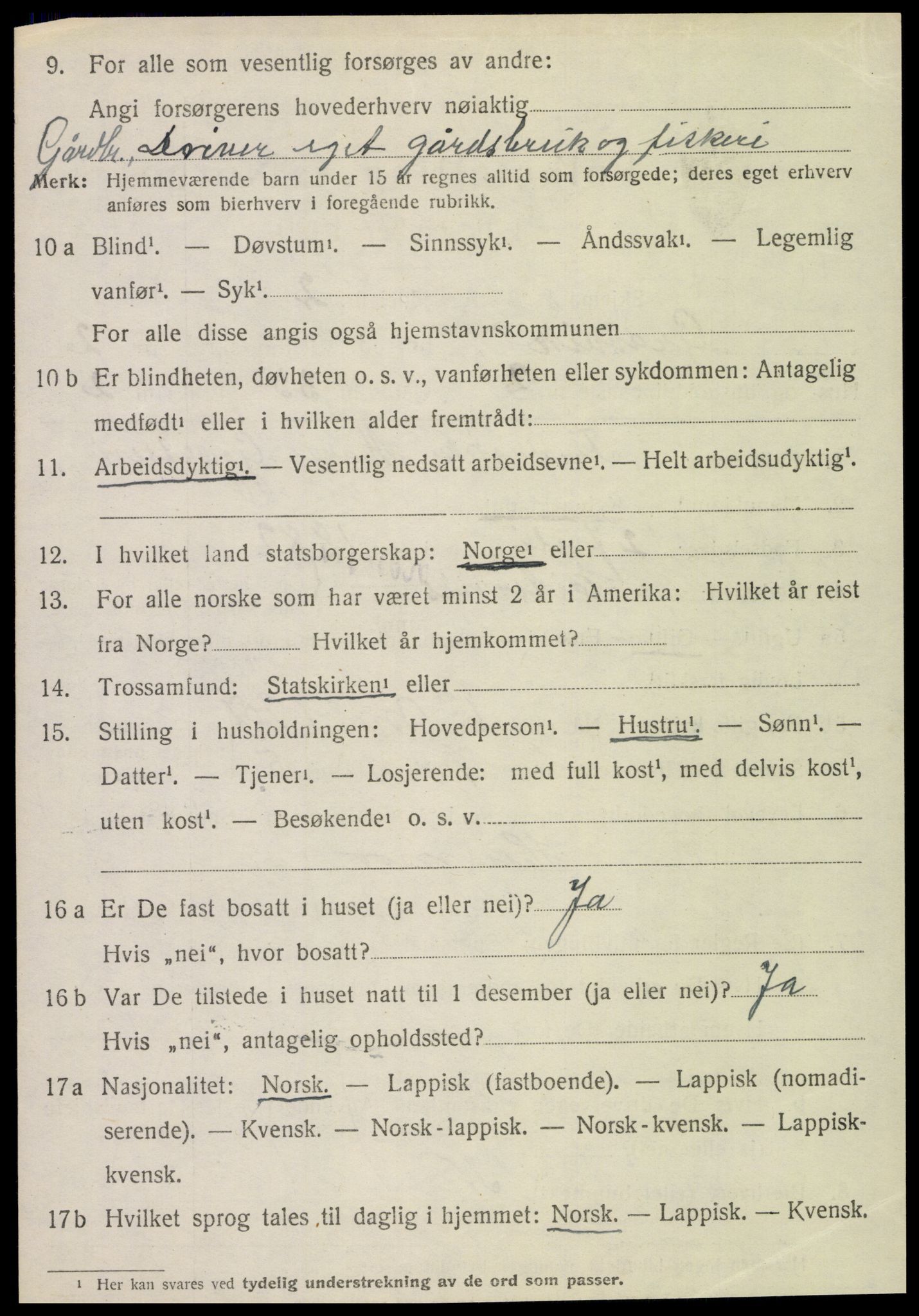 SAT, 1920 census for Gravvik, 1920, p. 863