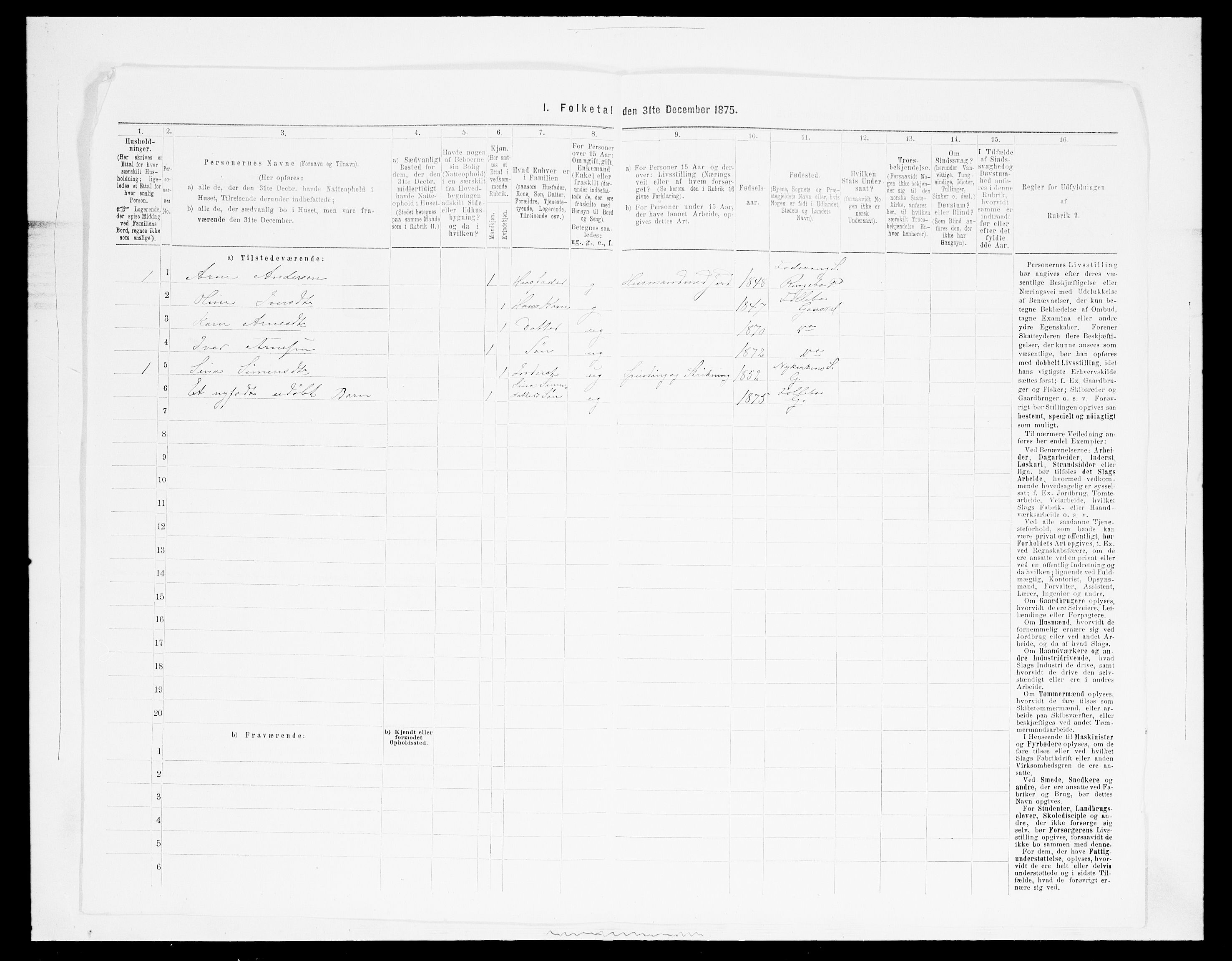 SAH, 1875 census for 0522P Gausdal, 1875, p. 440