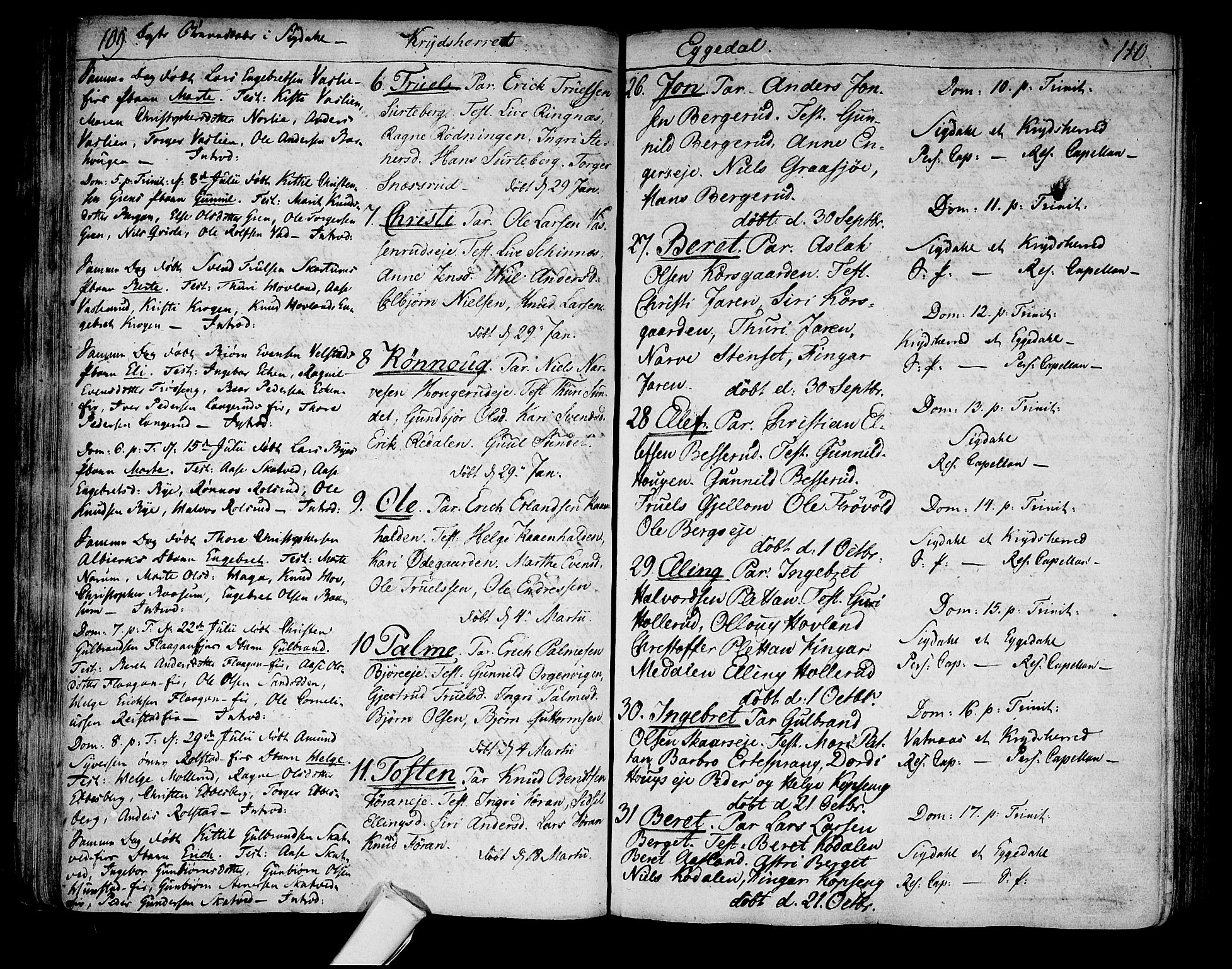 Sigdal kirkebøker, SAKO/A-245/F/Fa/L0003: Parish register (official) no. I 3, 1793-1811, p. 109-110