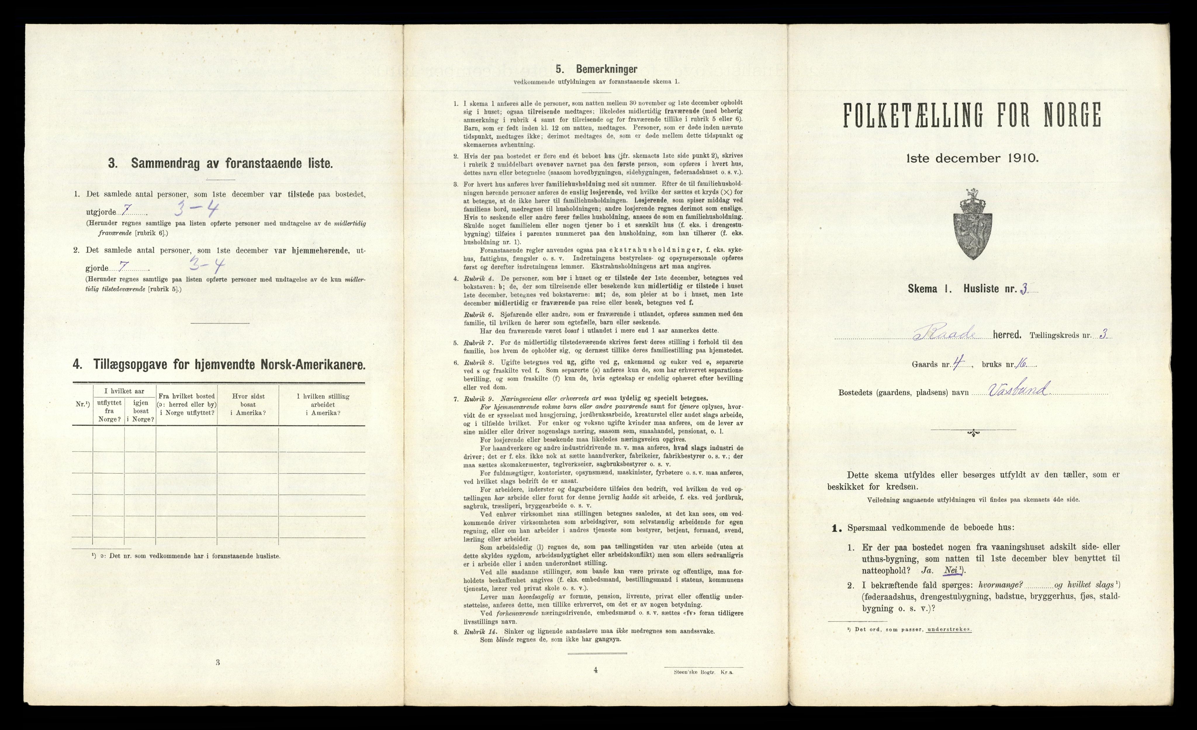 RA, 1910 census for Råde, 1910, p. 392