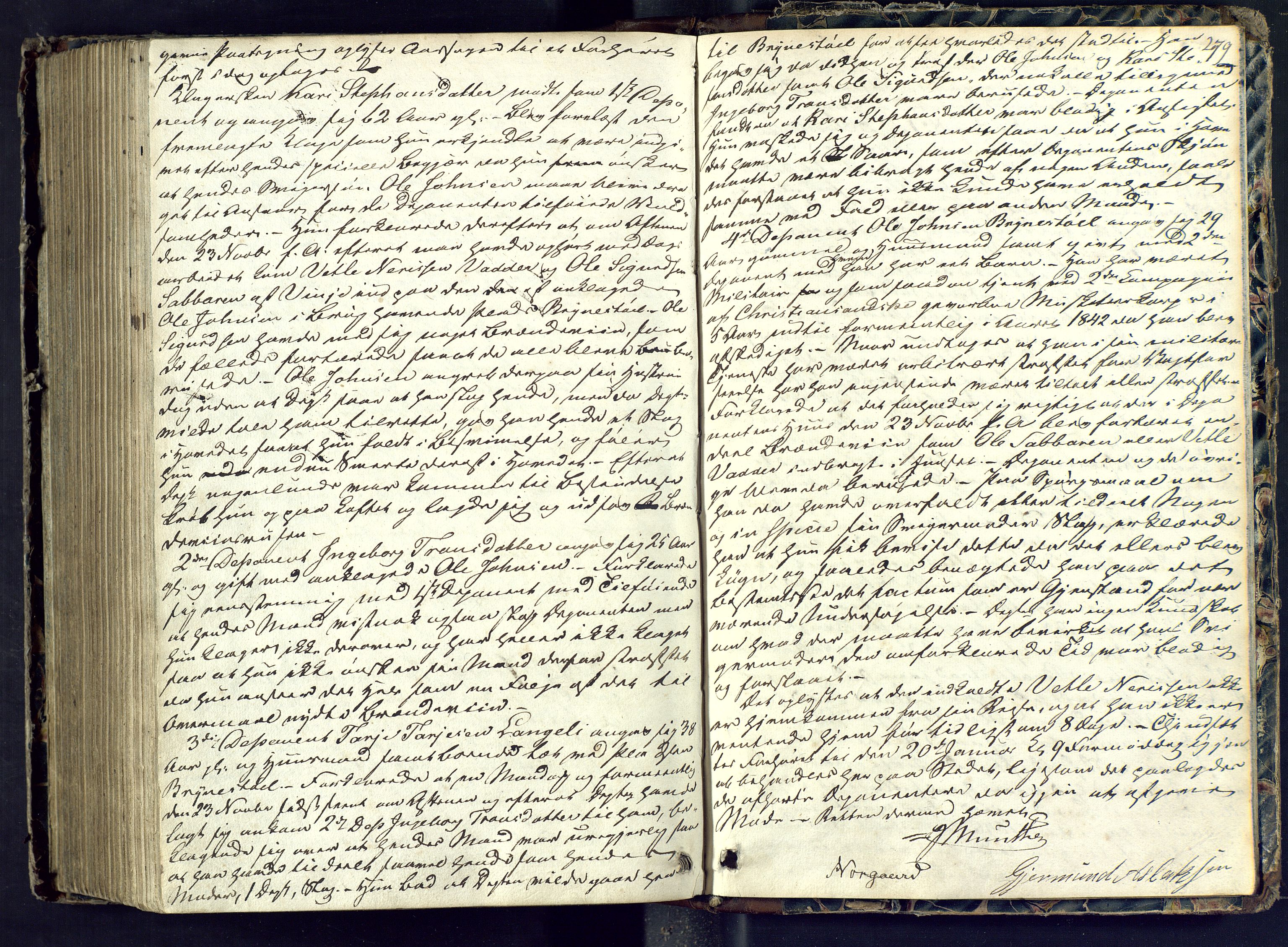 Vest-Telemark sorenskriveri, AV/SAKO-A-134/F/Fd/Fdb/L0003: Ekstrarettsprotokoll, 1844-1847, p. 279
