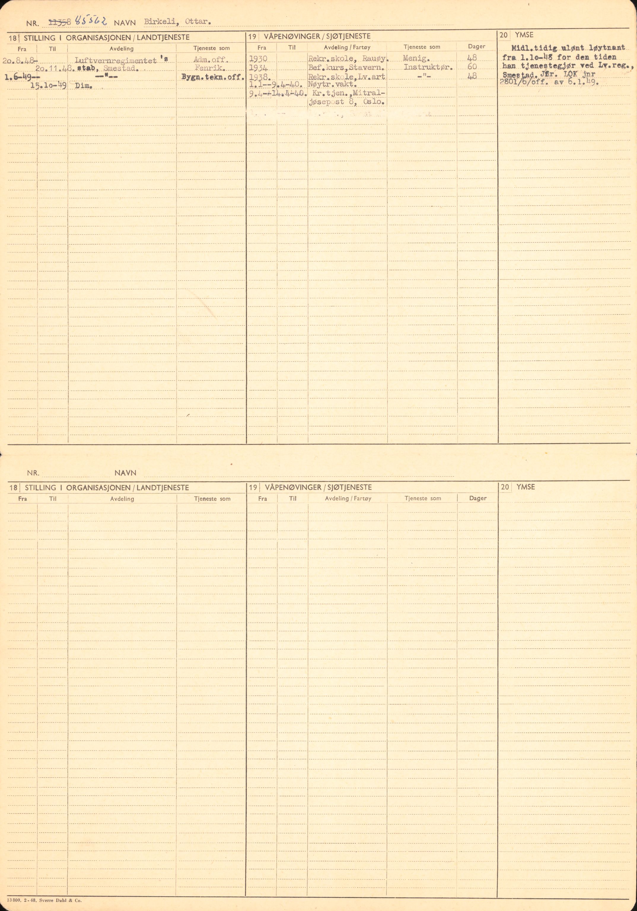 Forsvaret, Forsvarets overkommando/Luftforsvarsstaben, RA/RAFA-4079/P/Pa/L0024: Personellpapirer, 1910, p. 71