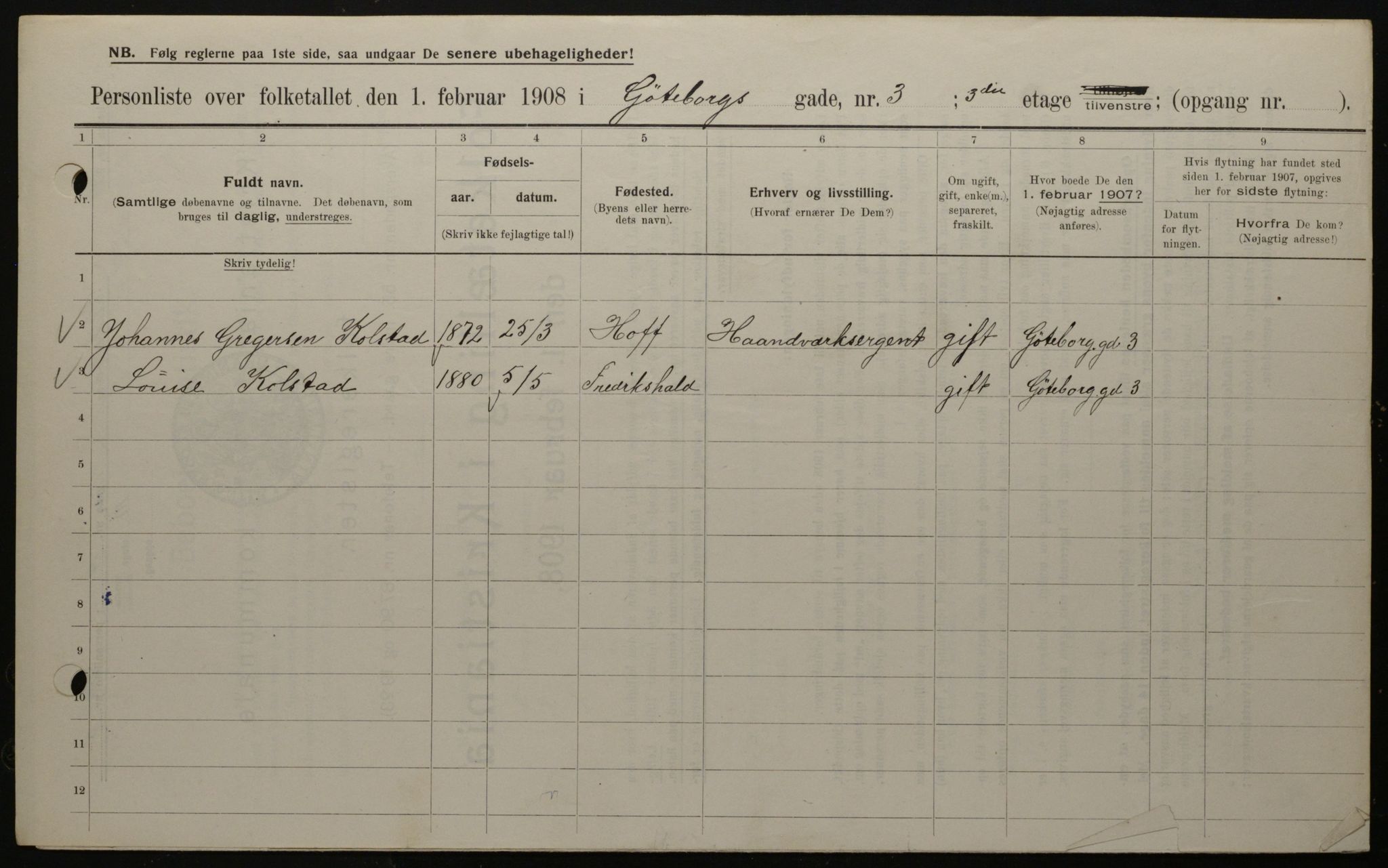 OBA, Municipal Census 1908 for Kristiania, 1908, p. 29557