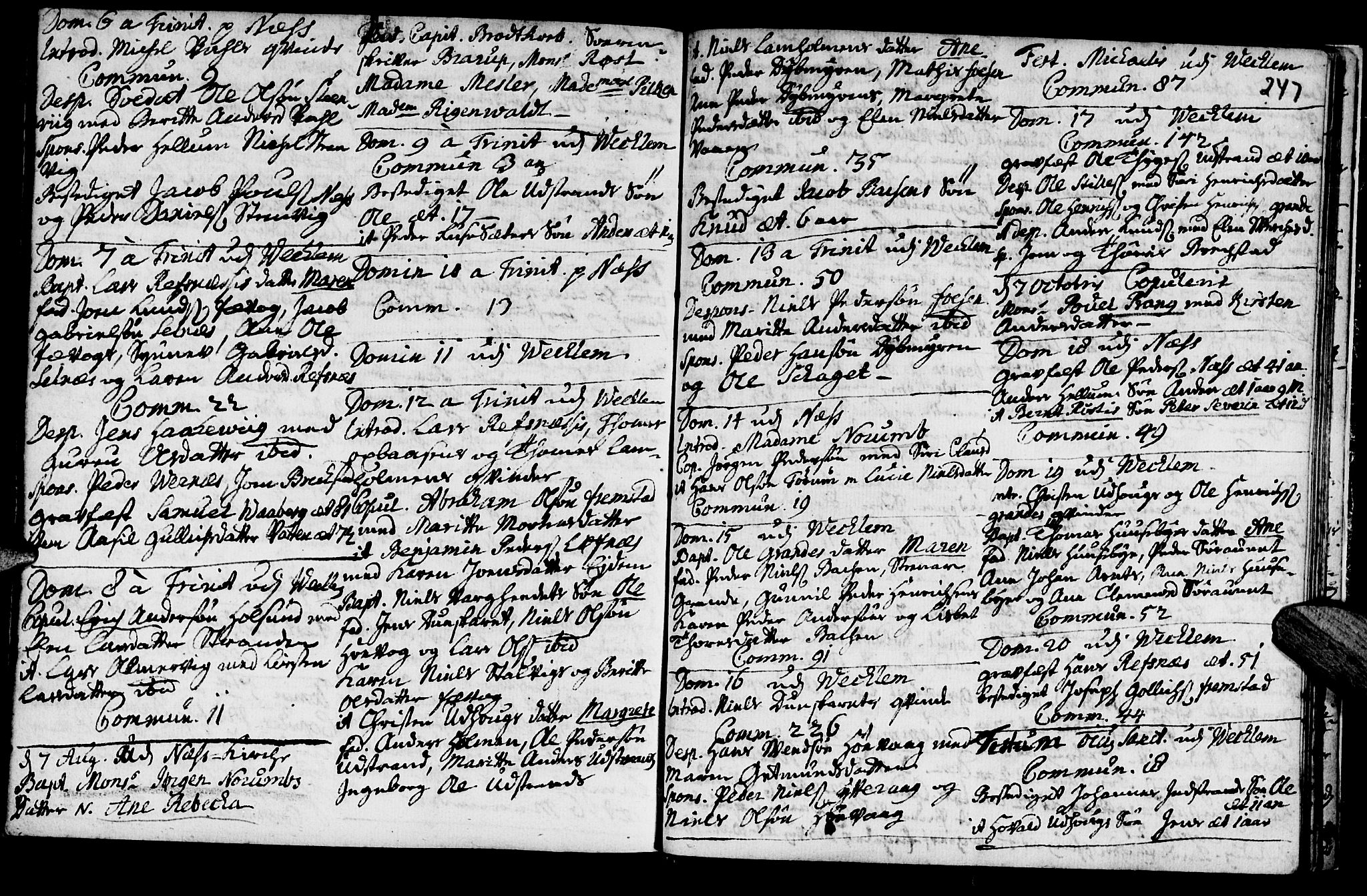 Ministerialprotokoller, klokkerbøker og fødselsregistre - Sør-Trøndelag, SAT/A-1456/659/L0731: Parish register (official) no. 659A01, 1709-1731, p. 246-247