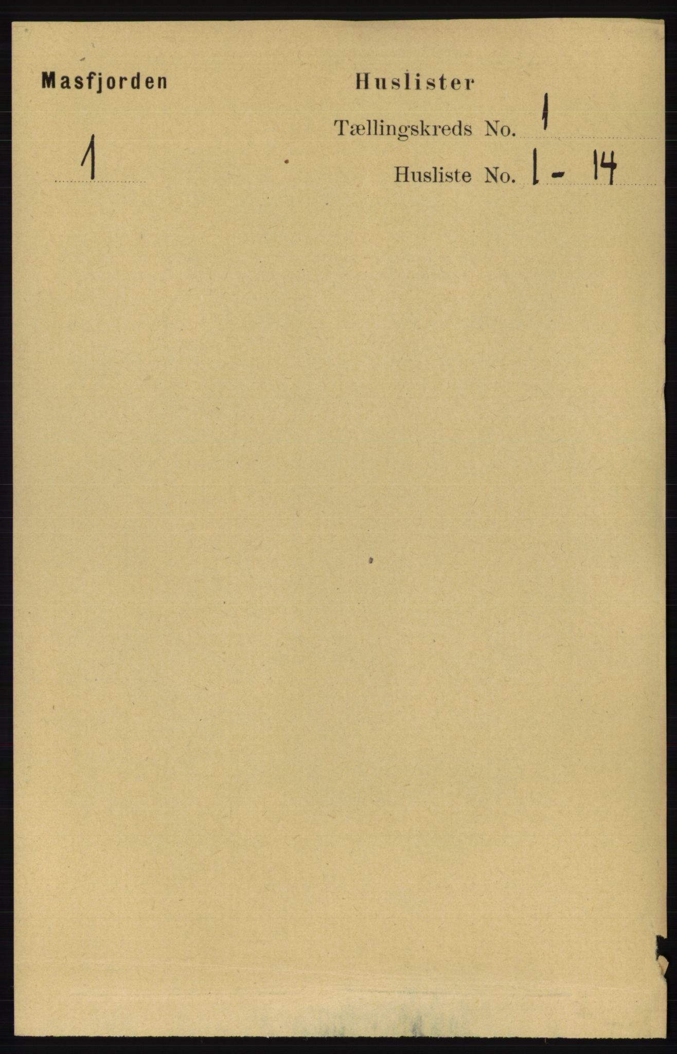 RA, 1891 census for 1266 Masfjorden, 1891, p. 33