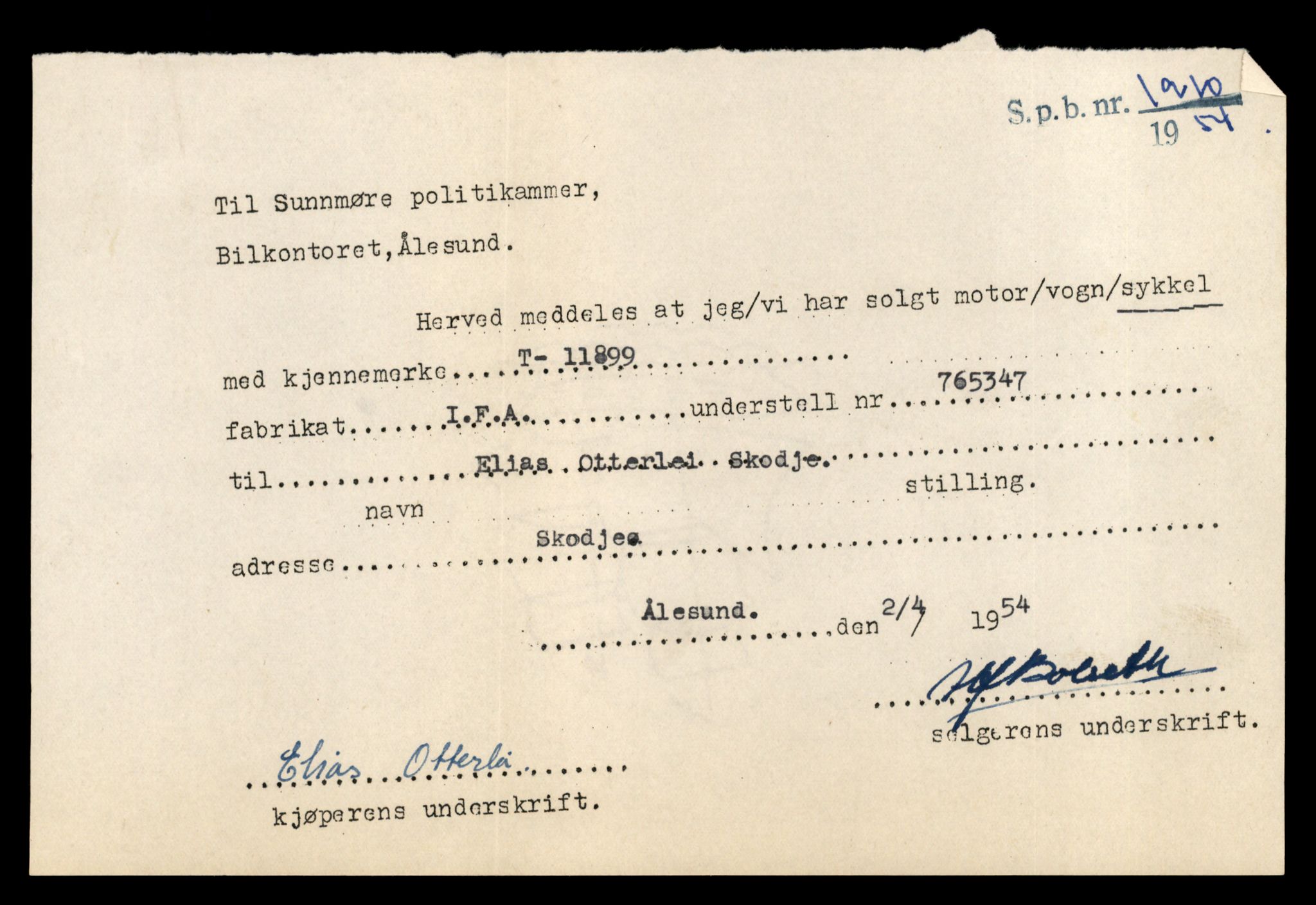 Møre og Romsdal vegkontor - Ålesund trafikkstasjon, AV/SAT-A-4099/F/Fe/L0031: Registreringskort for kjøretøy T 11800 - T 11996, 1927-1998, p. 1793