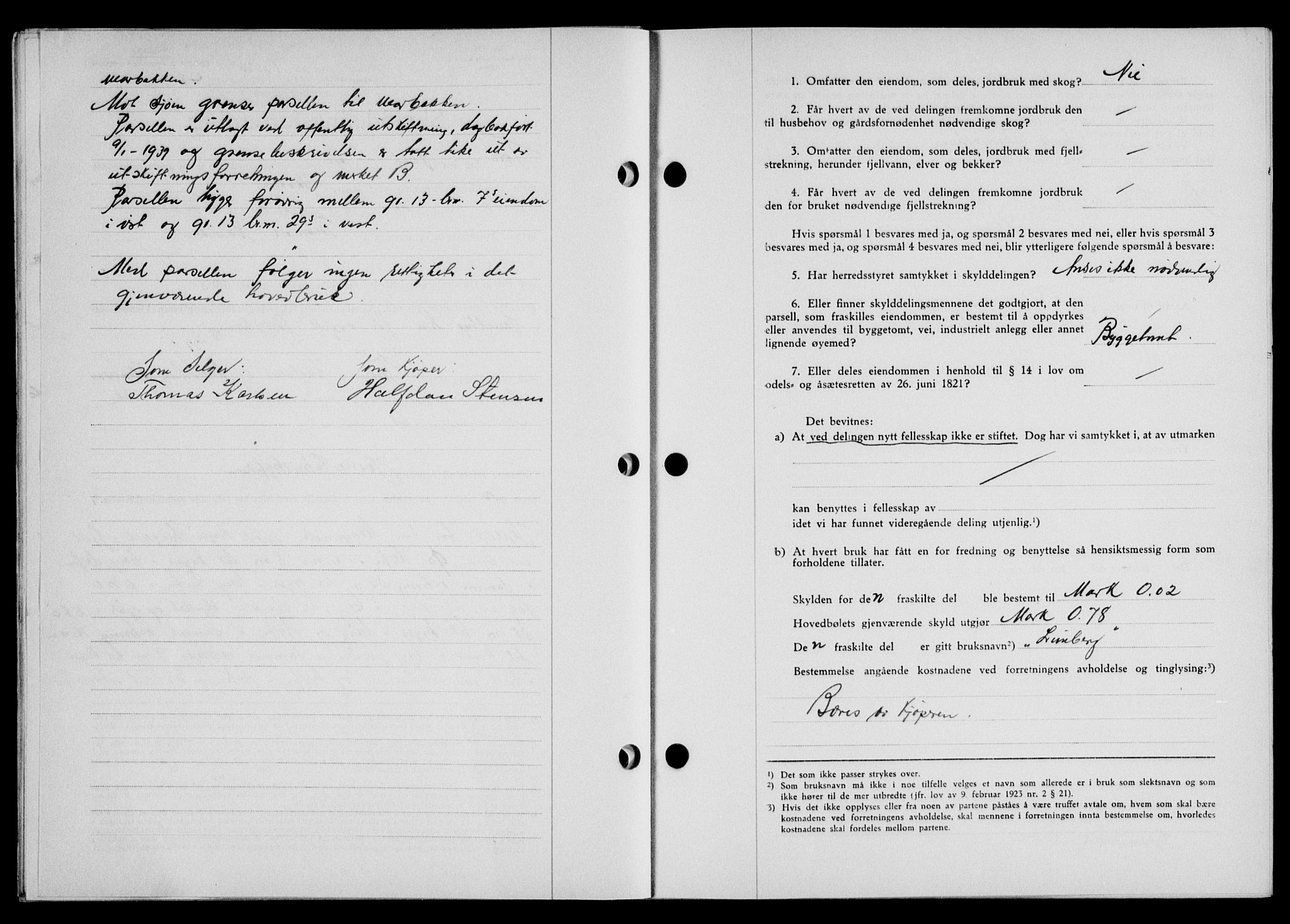 Lofoten sorenskriveri, SAT/A-0017/1/2/2C/L0009a: Mortgage book no. 9a, 1941-1942, Diary no: : 1762/1941