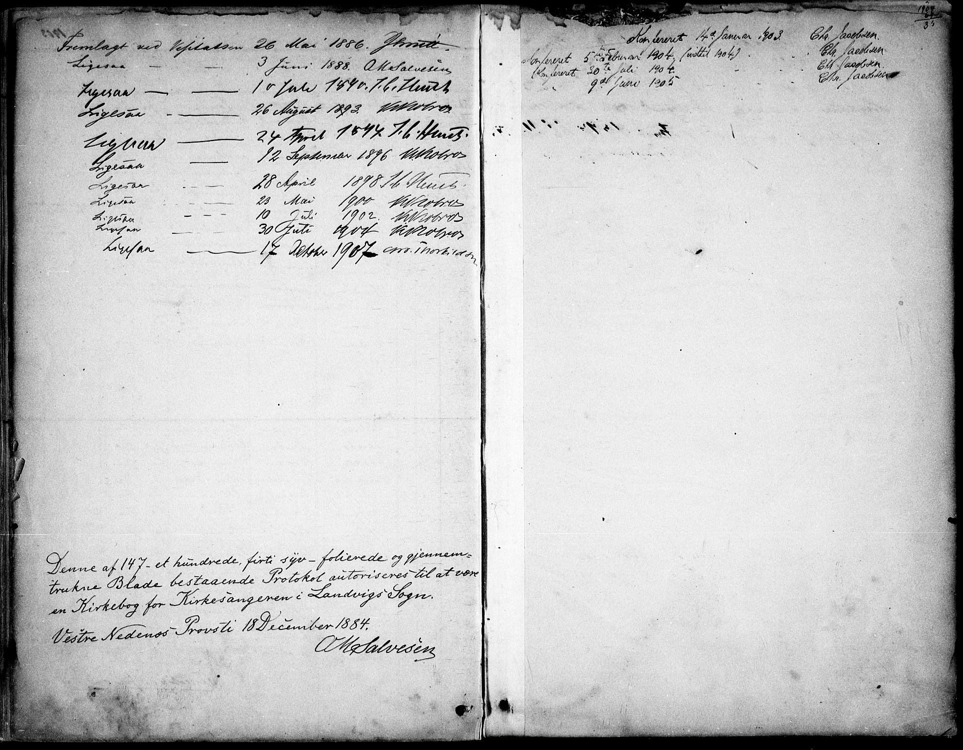 Hommedal sokneprestkontor, AV/SAK-1111-0023/F/Fb/Fbb/L0007: Parish register (copy) no. B 7, 1885-1904, p. 148