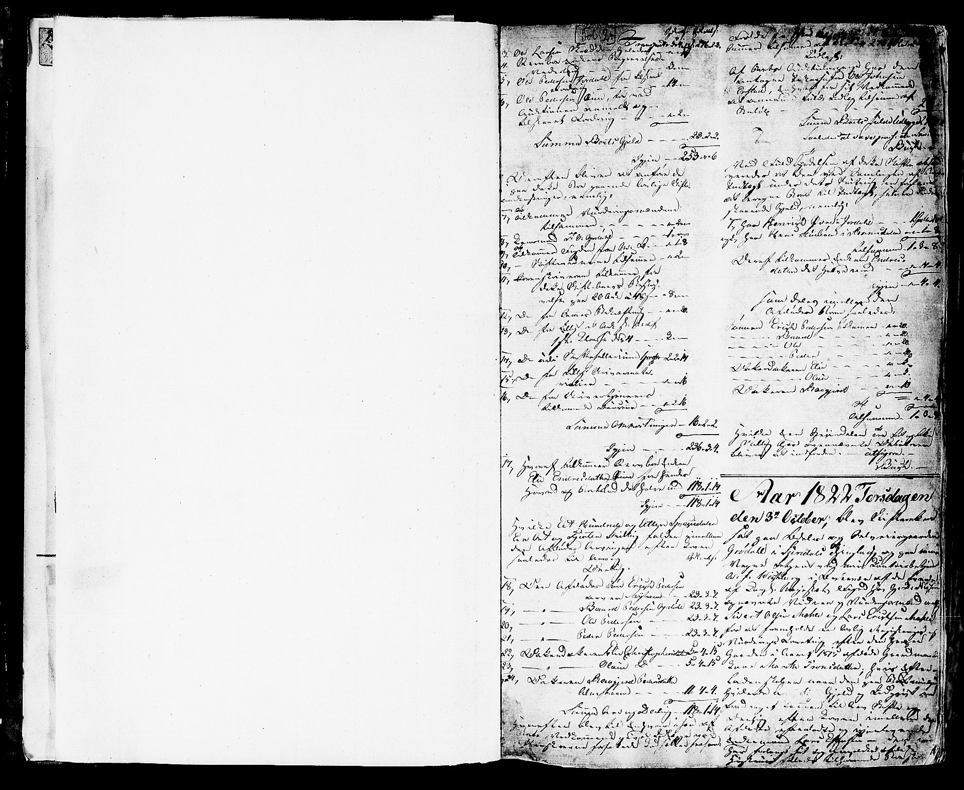 Nordmøre sorenskriveri, SAT/A-4132/1/3/3A/L0027: Skifteprotokoll nr. 25, 1822-1830, p. 1