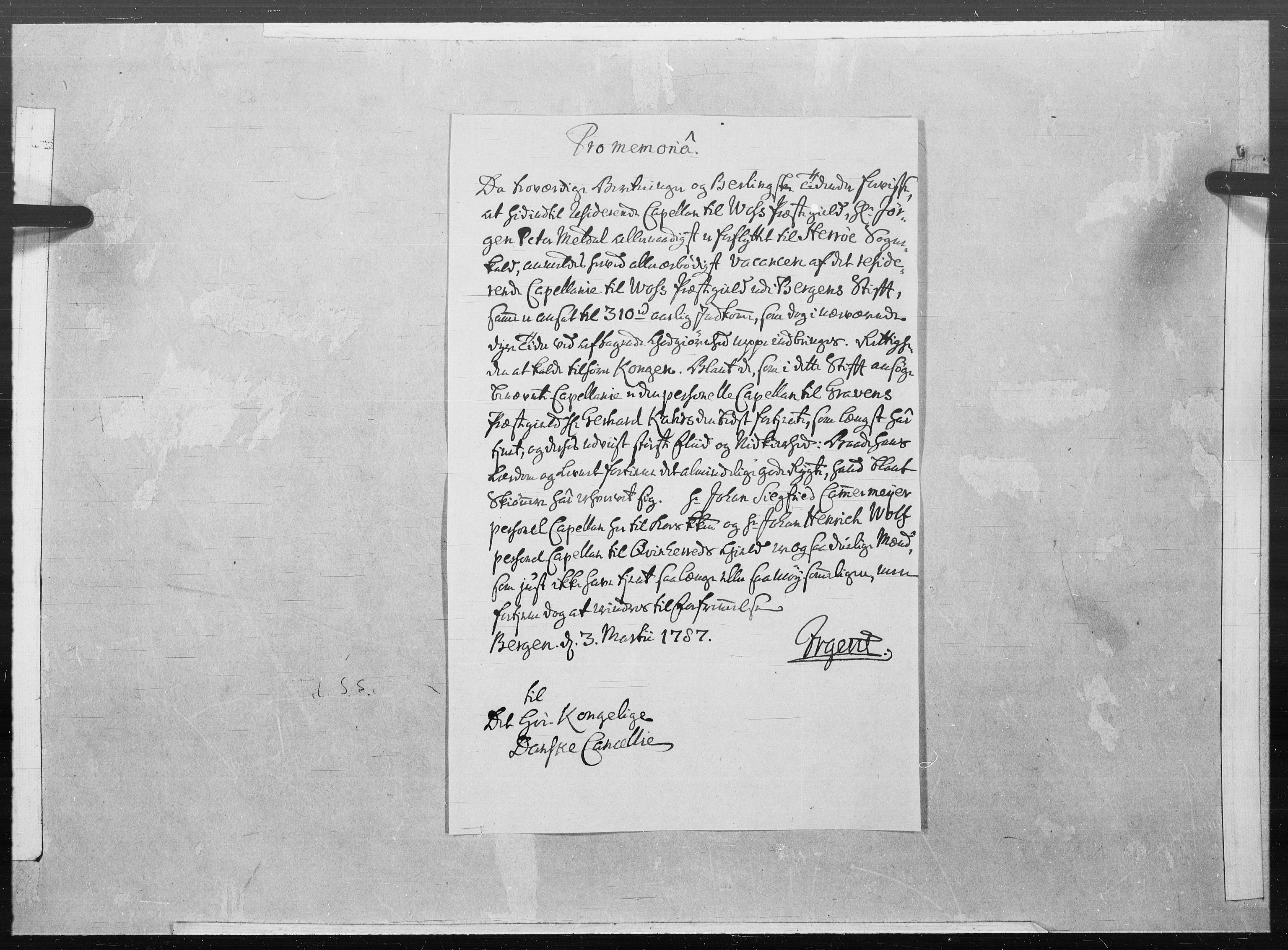 Danske Kanselli 1572-1799, AV/RA-EA-3023/F/Fc/Fcc/Fcca/L0266: Norske innlegg 1572-1799, 1787, p. 9