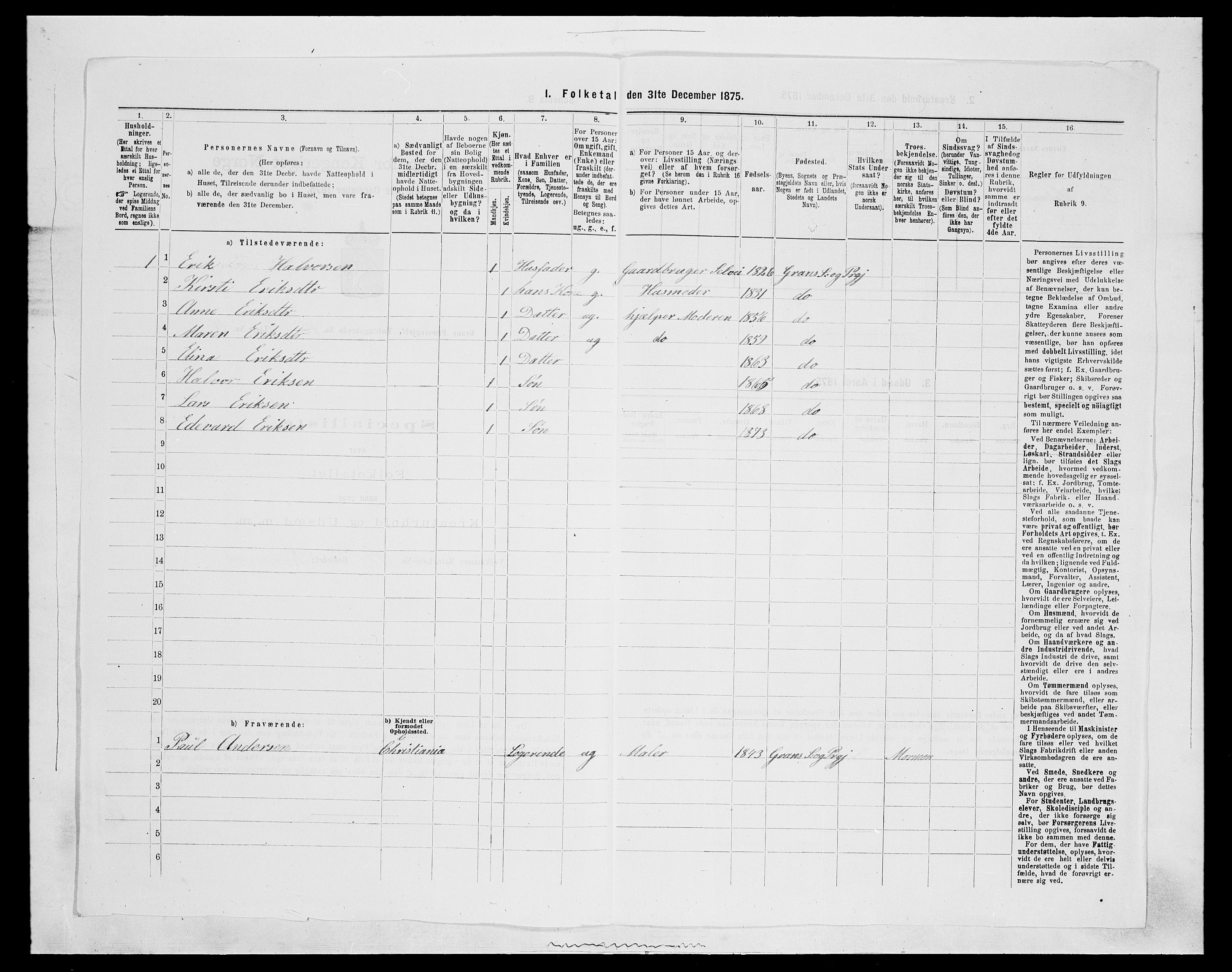 SAH, 1875 census for 0534P Gran, 1875, p. 2521