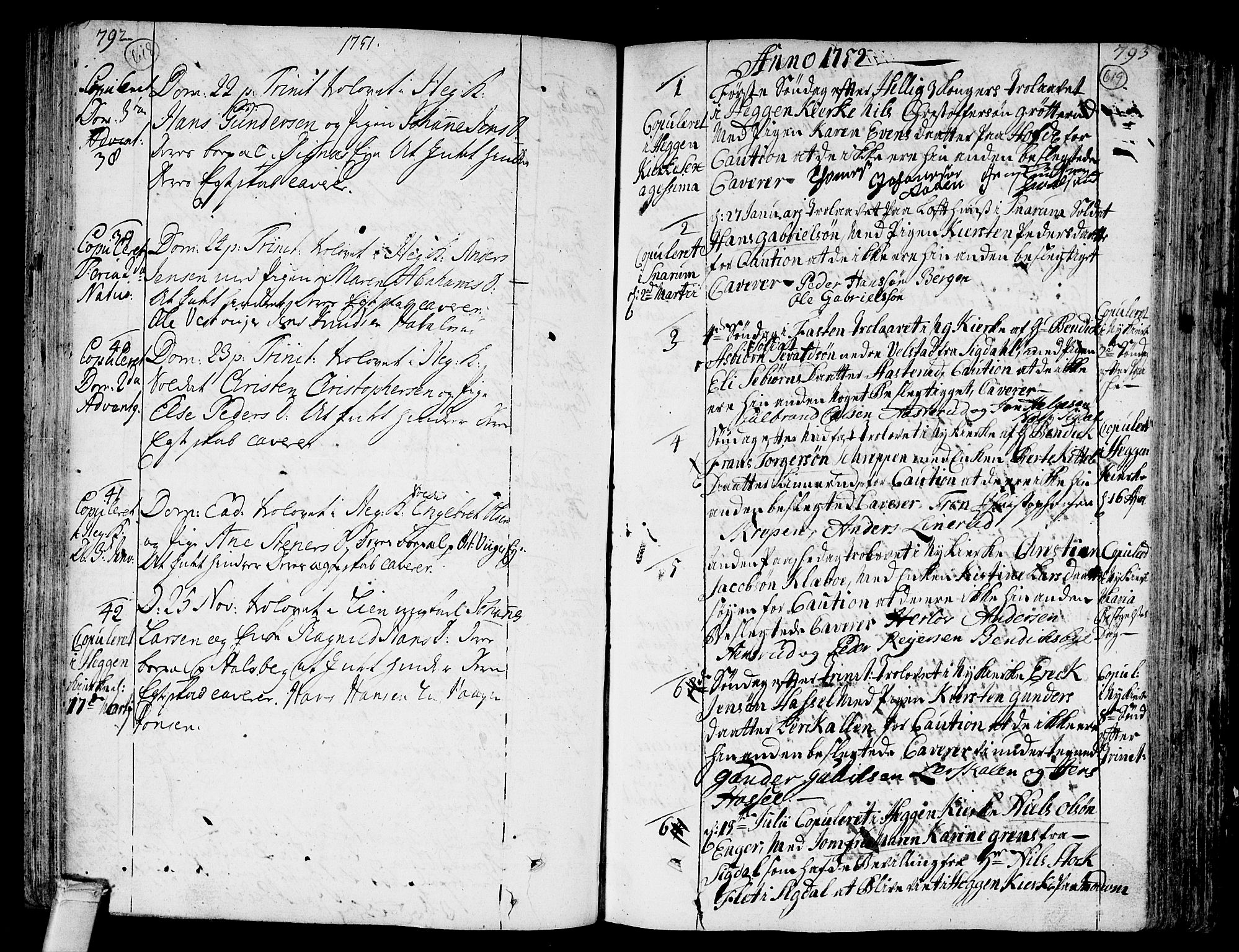 Modum kirkebøker, AV/SAKO-A-234/F/Fa/L0002: Parish register (official) no. 2, 1741-1782, p. 618-619