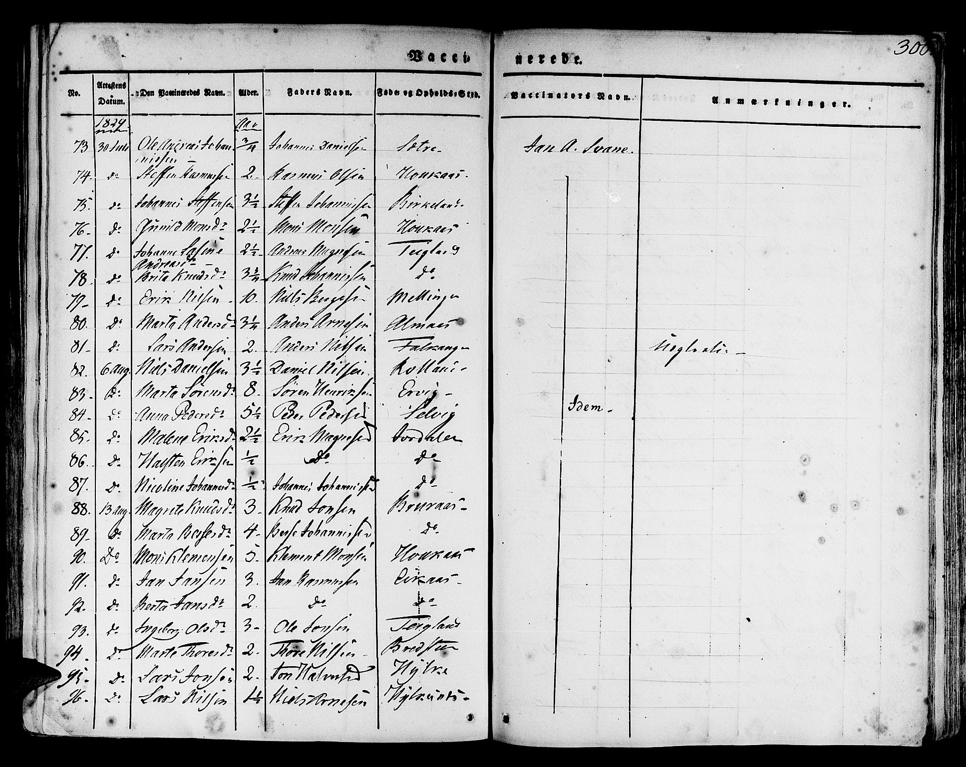 Hamre sokneprestembete, AV/SAB-A-75501/H/Ha/Haa/Haaa/L0011: Parish register (official) no. A 11, 1826-1834, p. 300