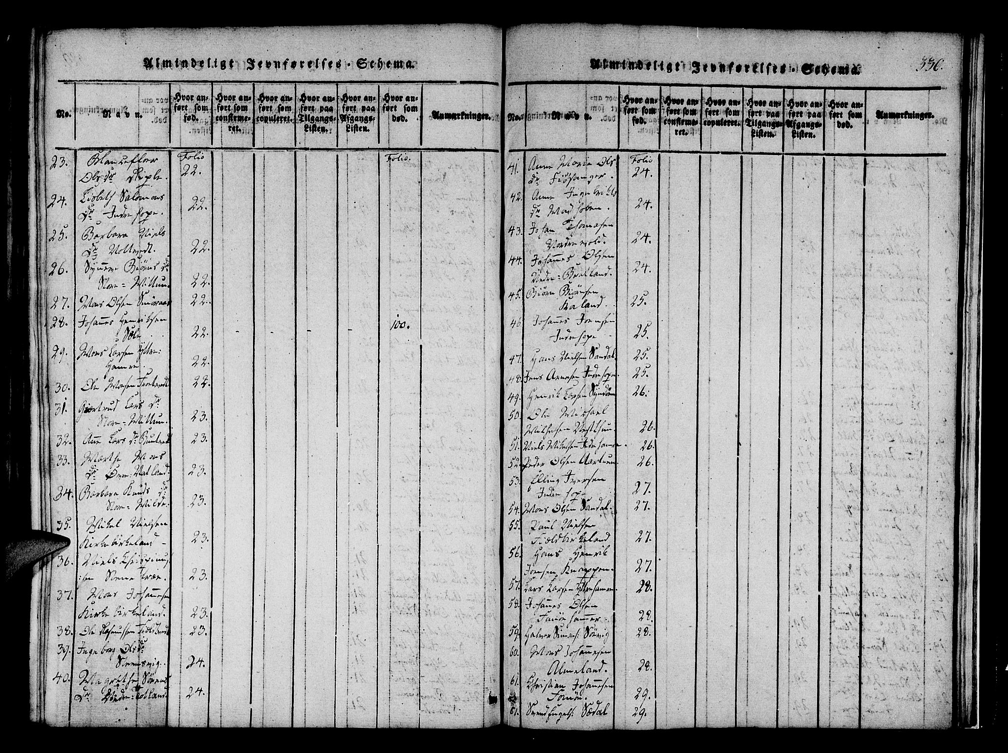 Fana Sokneprestembete, SAB/A-75101/H/Haa/Haaa/L0007: Parish register (official) no. A 7, 1816-1828, p. 330