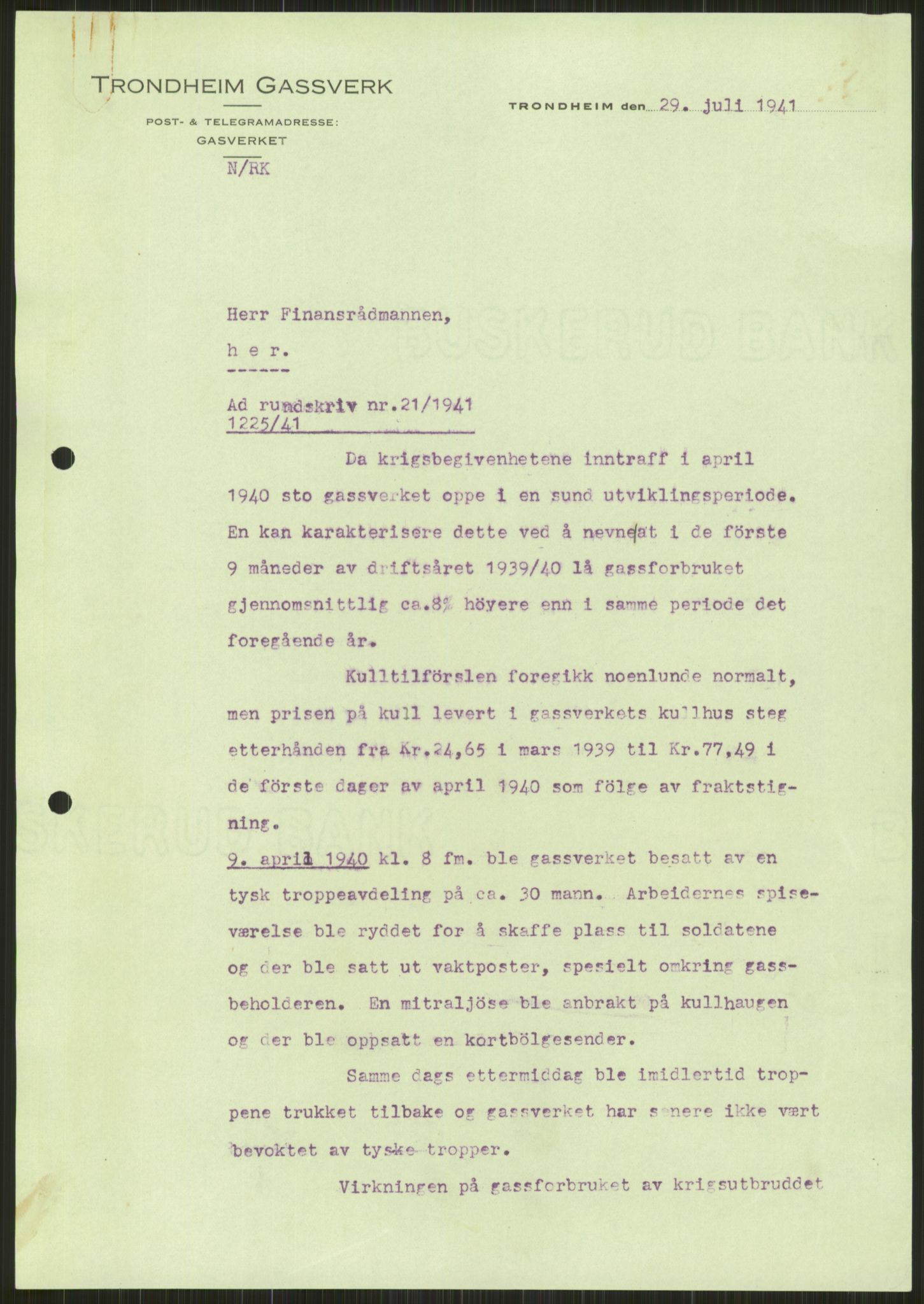 Forsvaret, Forsvarets krigshistoriske avdeling, RA/RAFA-2017/Y/Ya/L0016: II-C-11-31 - Fylkesmenn.  Rapporter om krigsbegivenhetene 1940., 1940, p. 236