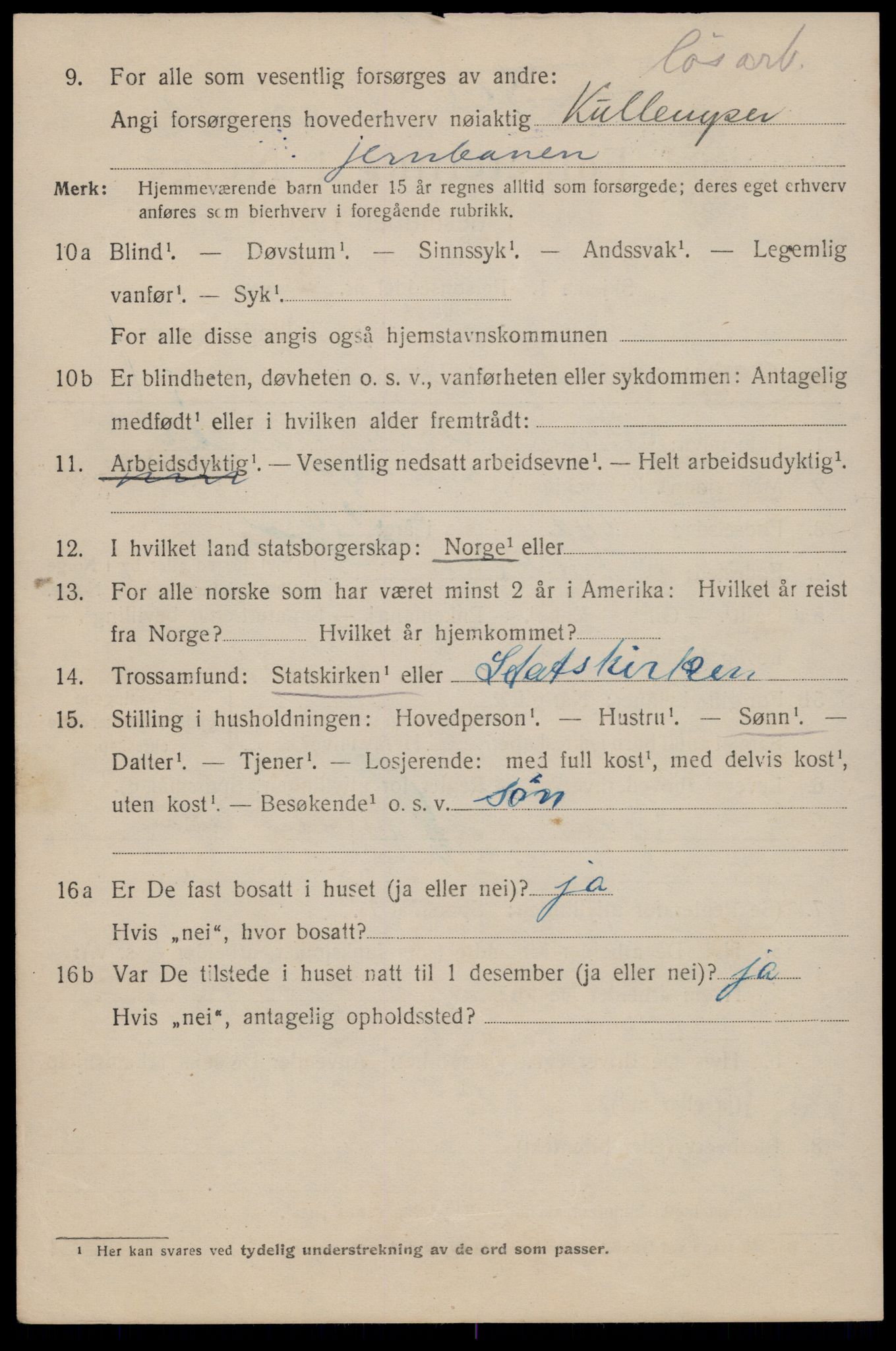 SAT, 1920 census for Trondheim, 1920, p. 128783