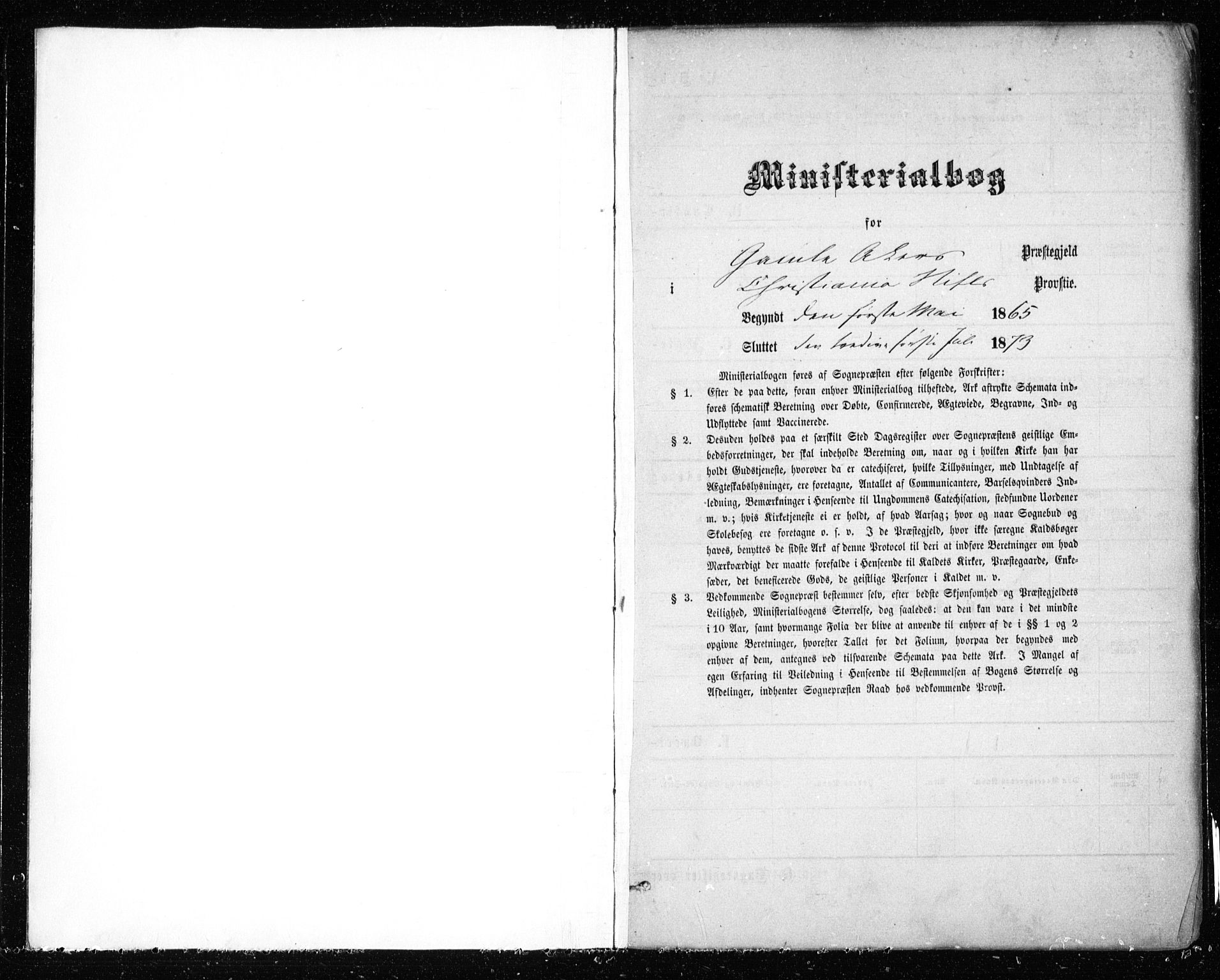 Gamle Aker prestekontor Kirkebøker, SAO/A-10617a/F/L0003: Parish register (official) no. 3, 1865-1873