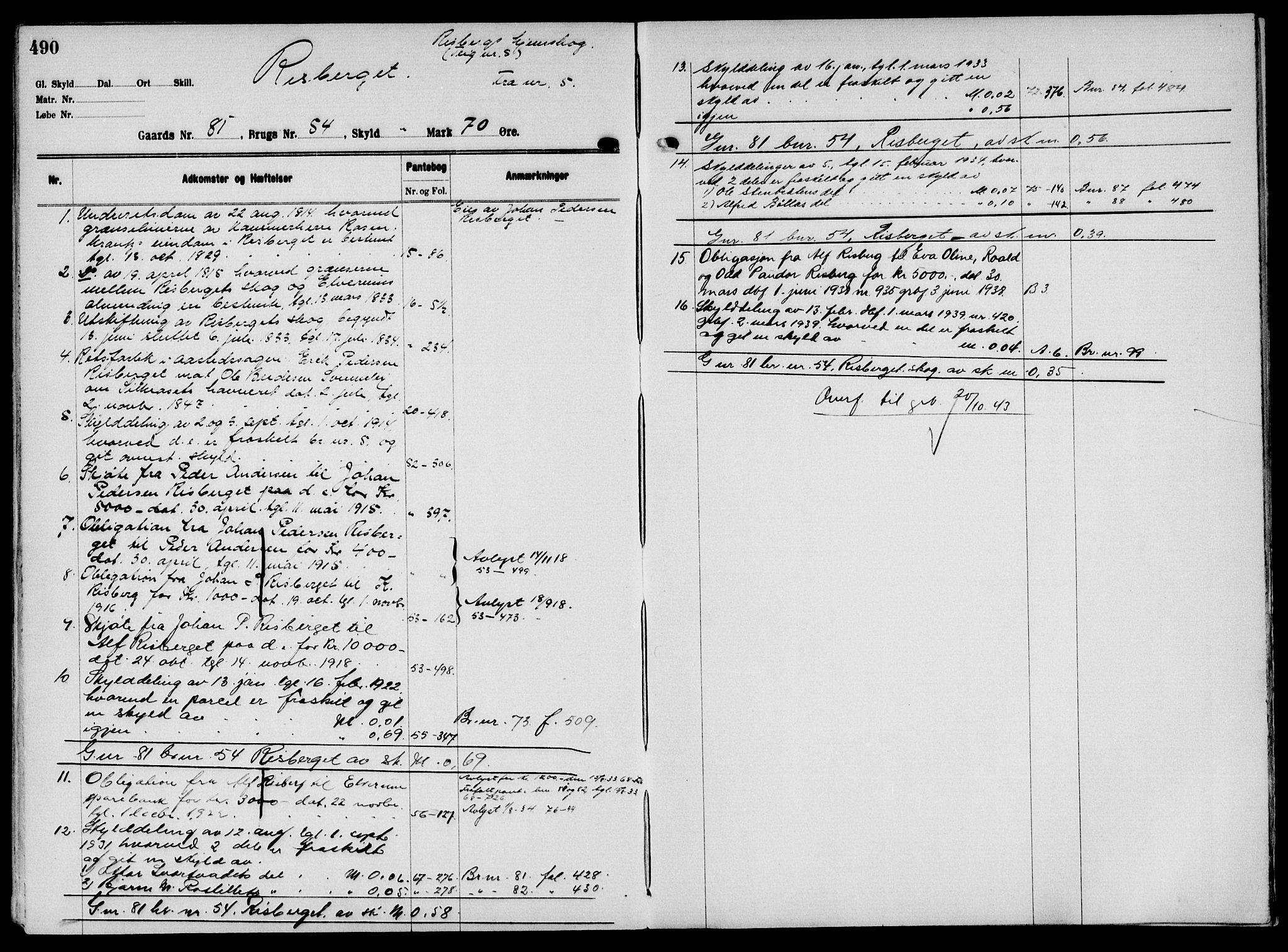 Solør tingrett, AV/SAH-TING-008/H/Ha/Hak/L0006: Mortgage register no. VI, 1900-1935, p. 490