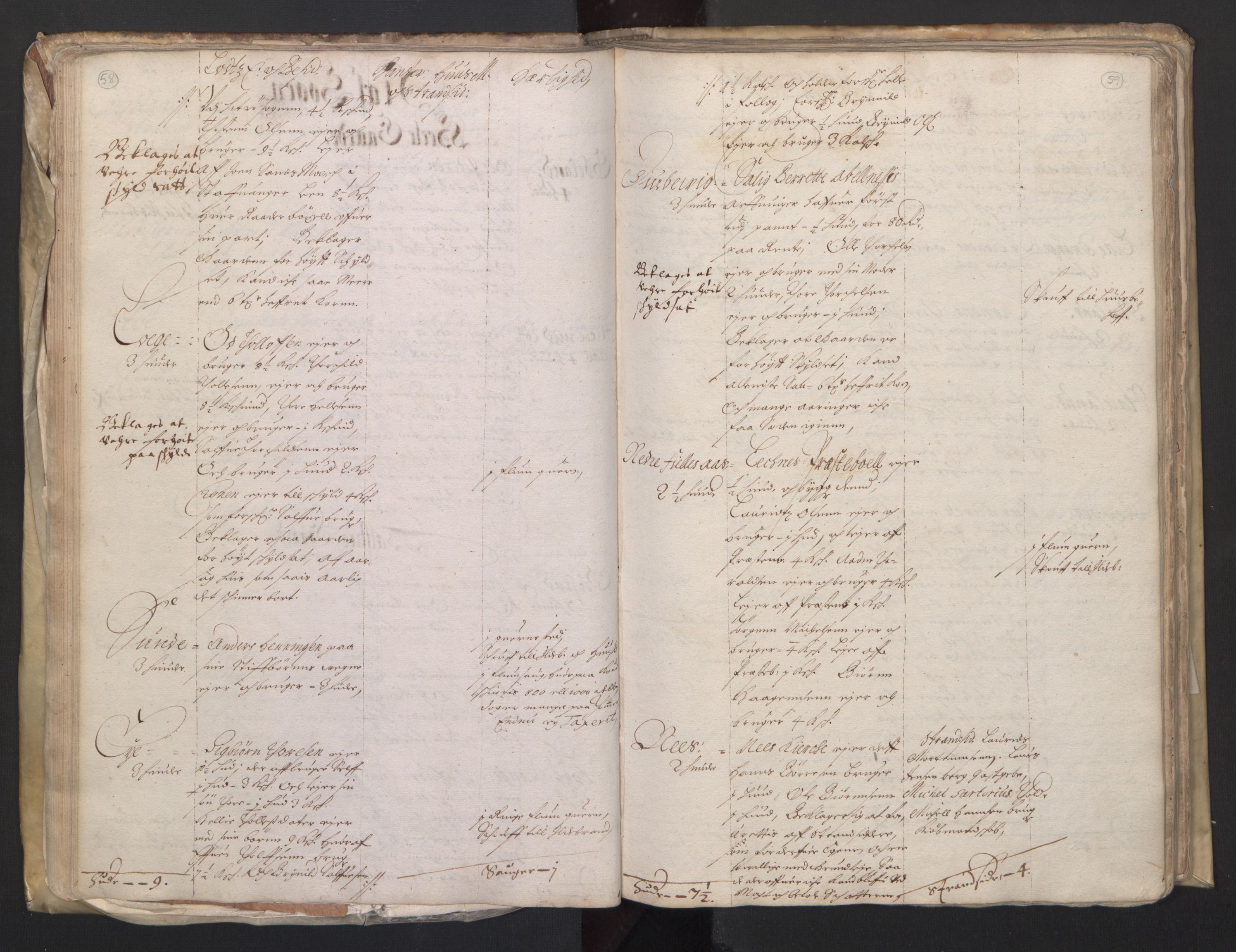 Rentekammeret inntil 1814, Realistisk ordnet avdeling, RA/EA-4070/L/L0020/0004: Agder lagdømme: / Alminnelig jordebok. Lista len, 1661, p. 58-59