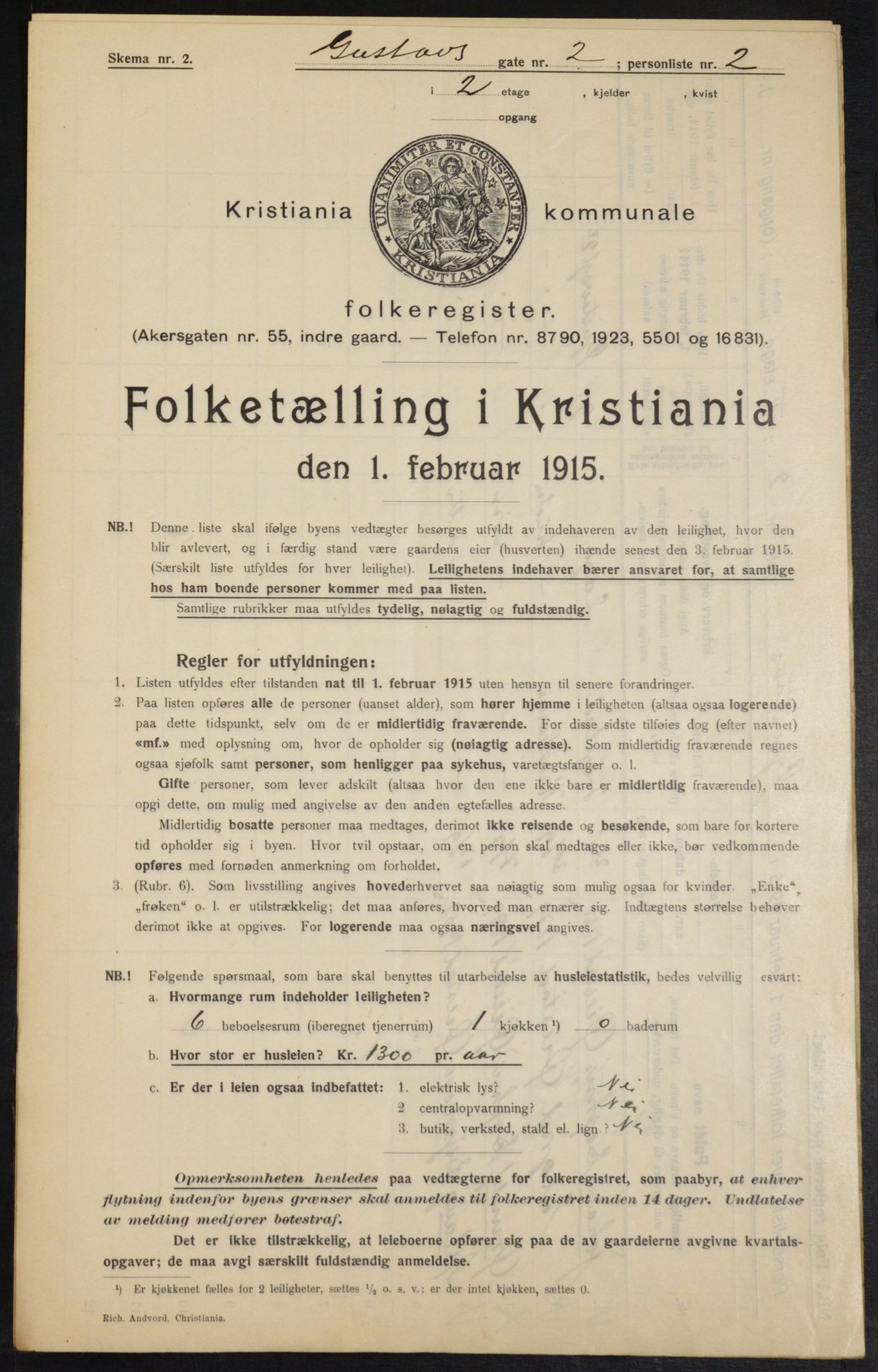 OBA, Municipal Census 1915 for Kristiania, 1915, p. 32041