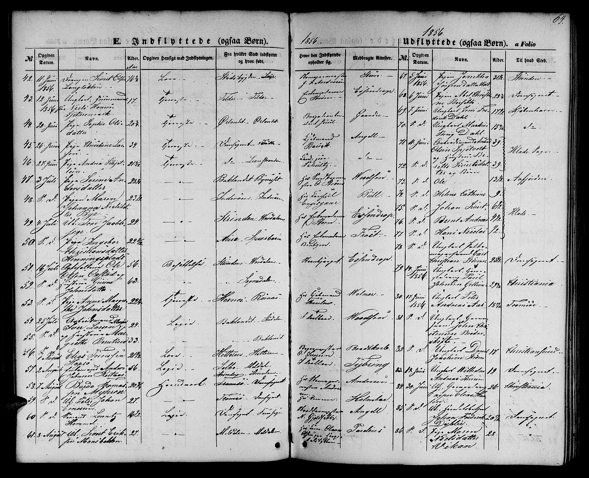 Ministerialprotokoller, klokkerbøker og fødselsregistre - Sør-Trøndelag, AV/SAT-A-1456/602/L0113: Parish register (official) no. 602A11, 1849-1861, p. 64