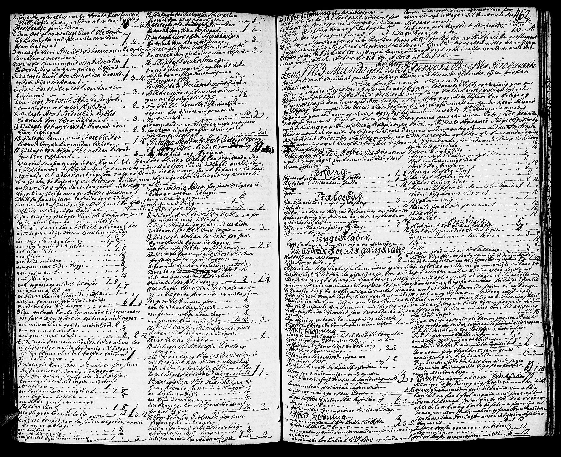 Orkdal sorenskriveri, SAT/A-4169/1/3/3Aa/L0006: Skifteprotokoller, 1756-1766, p. 461b-462a