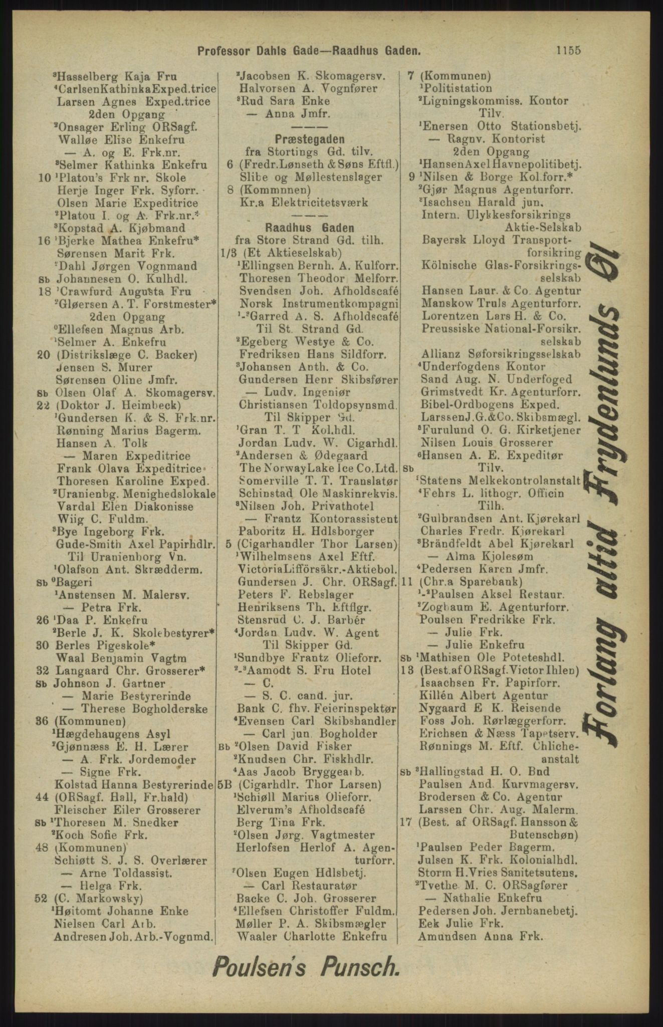 Kristiania/Oslo adressebok, PUBL/-, 1904, p. 1155