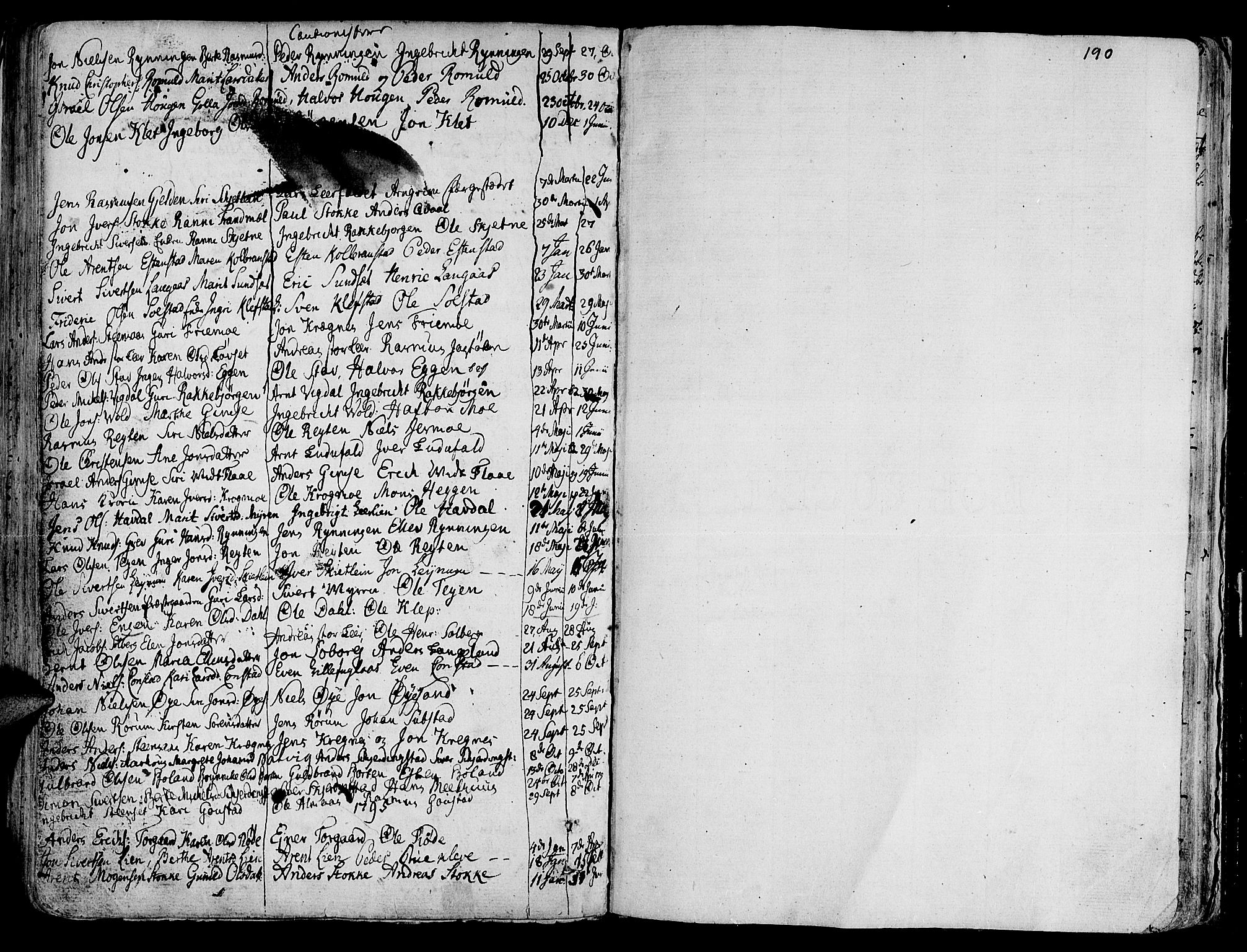 Ministerialprotokoller, klokkerbøker og fødselsregistre - Sør-Trøndelag, SAT/A-1456/691/L1061: Parish register (official) no. 691A02 /1, 1768-1815, p. 190