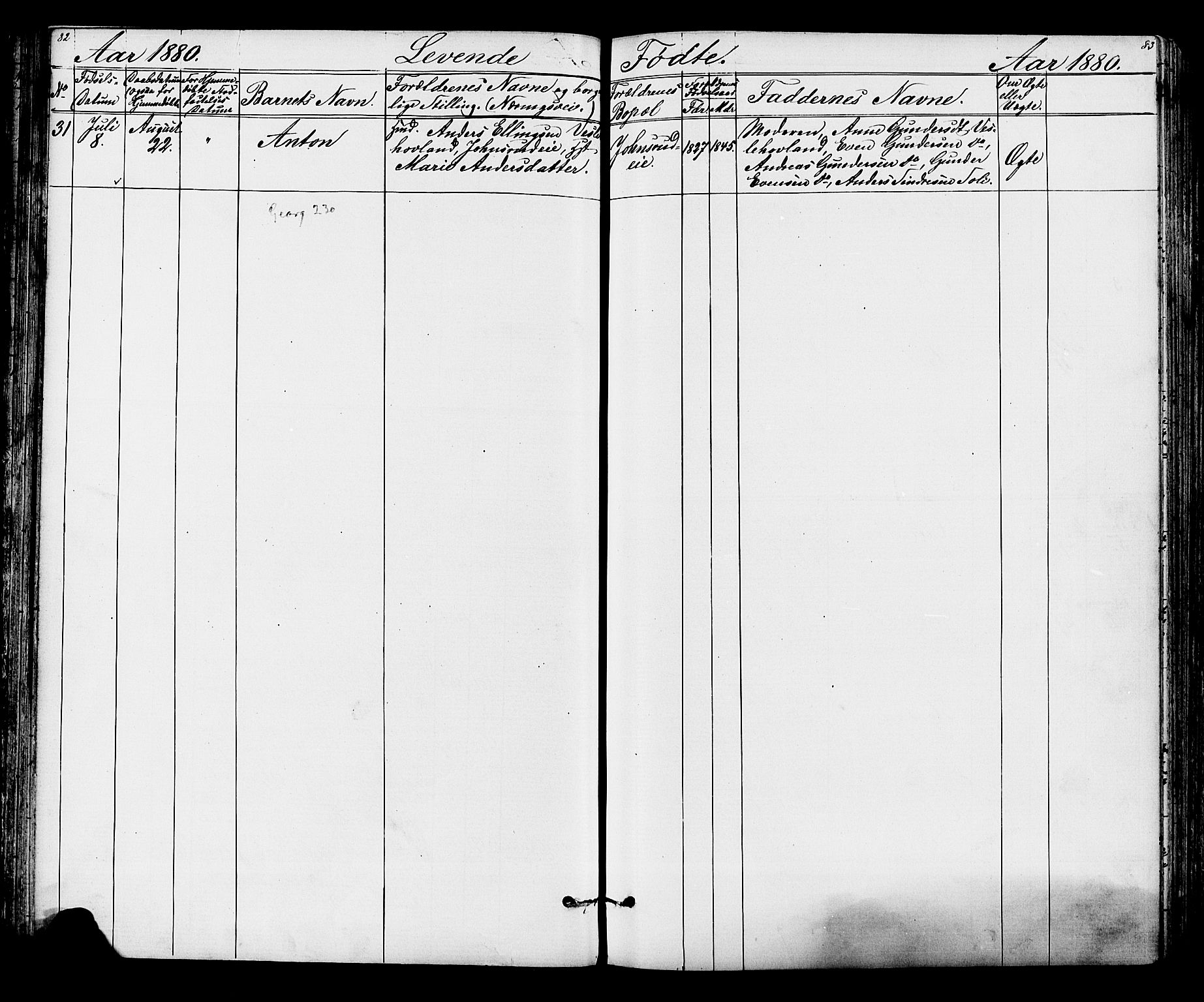 Lunder kirkebøker, AV/SAKO-A-629/G/Ga/L0003a: Parish register (copy) no. I 3, 1869-1888, p. 82-83