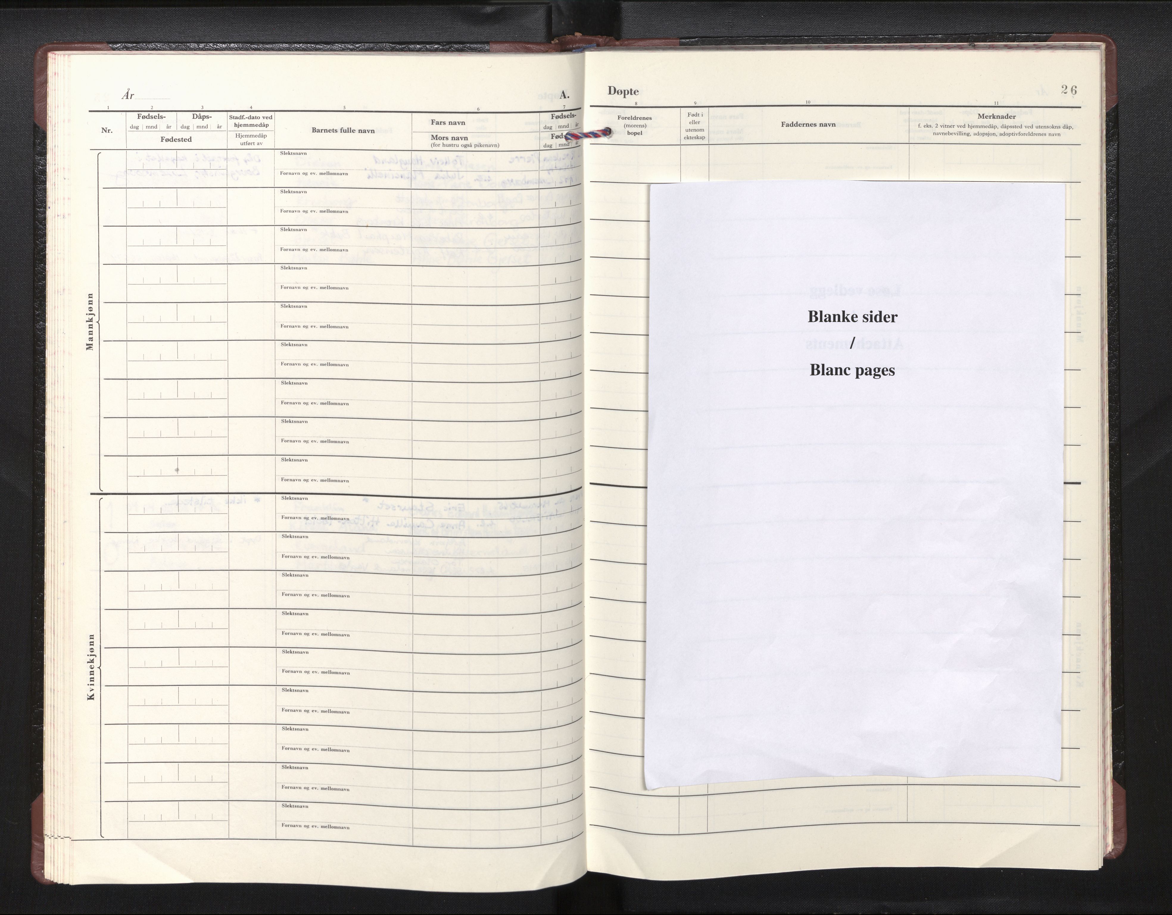 Den norske sjømannsmisjon i utlandet/ Brüssel (Belgia), AV/SAB-SAB/PA-0434/H/Ha/L0001: Parish register (official) no. A 1, 1982-2005, p. 25b-26a