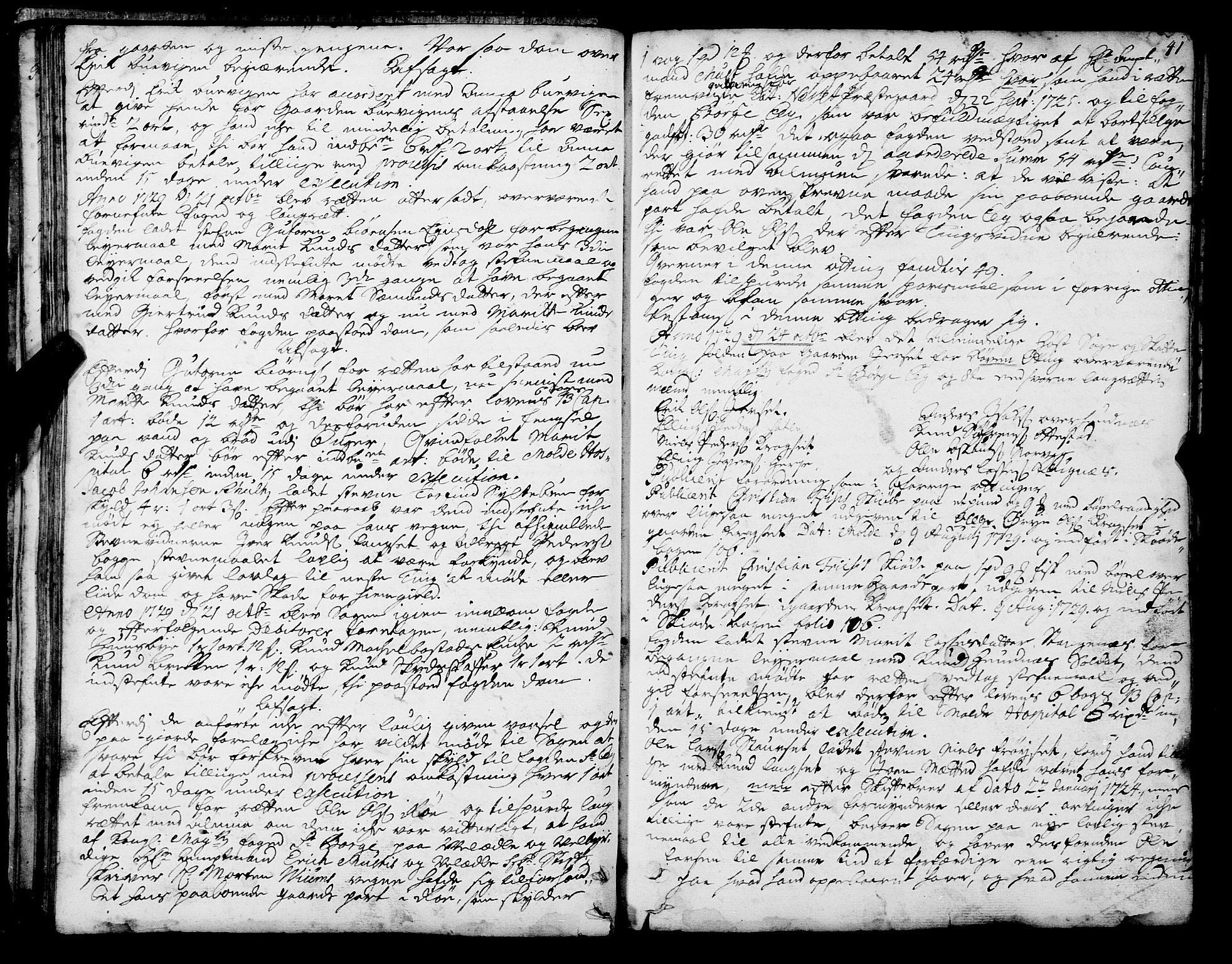 Romsdal sorenskriveri, SAT/A-4149/1/1/1A/L0010: Tingbok, 1728-1732, p. 41