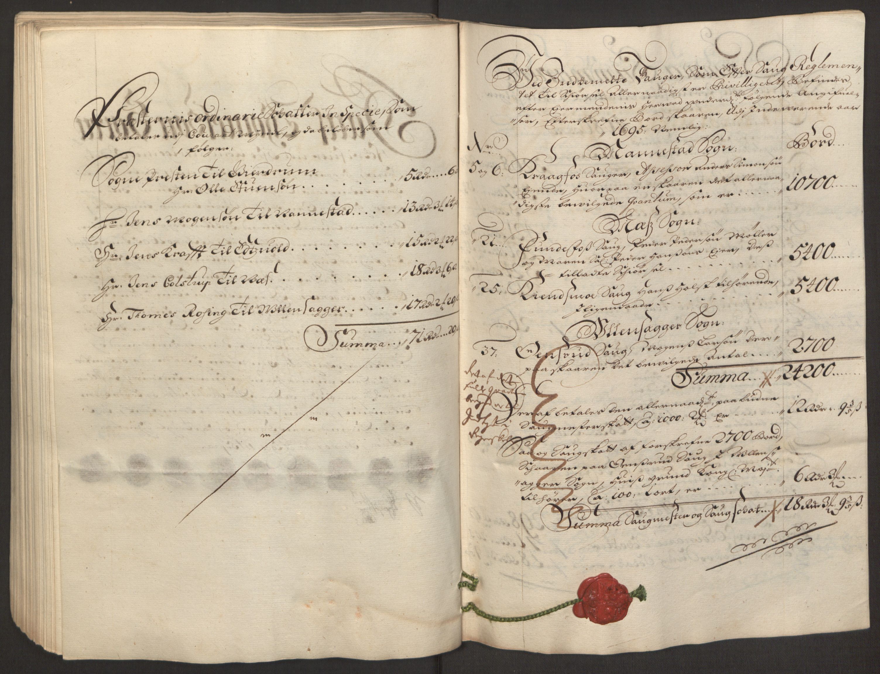 Rentekammeret inntil 1814, Reviderte regnskaper, Fogderegnskap, AV/RA-EA-4092/R12/L0707: Fogderegnskap Øvre Romerike, 1695, p. 211