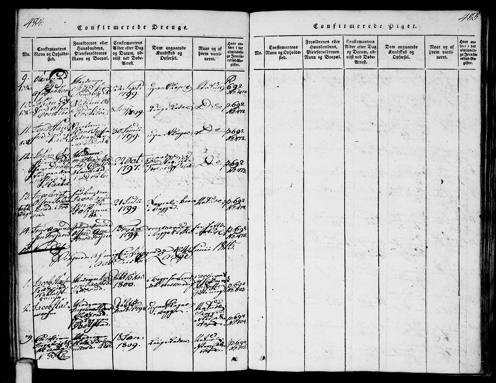 Ås prestekontor Kirkebøker, AV/SAO-A-10894/F/Fa/L0003: Parish register (official) no. I 3, 1814-1818, p. 484-485