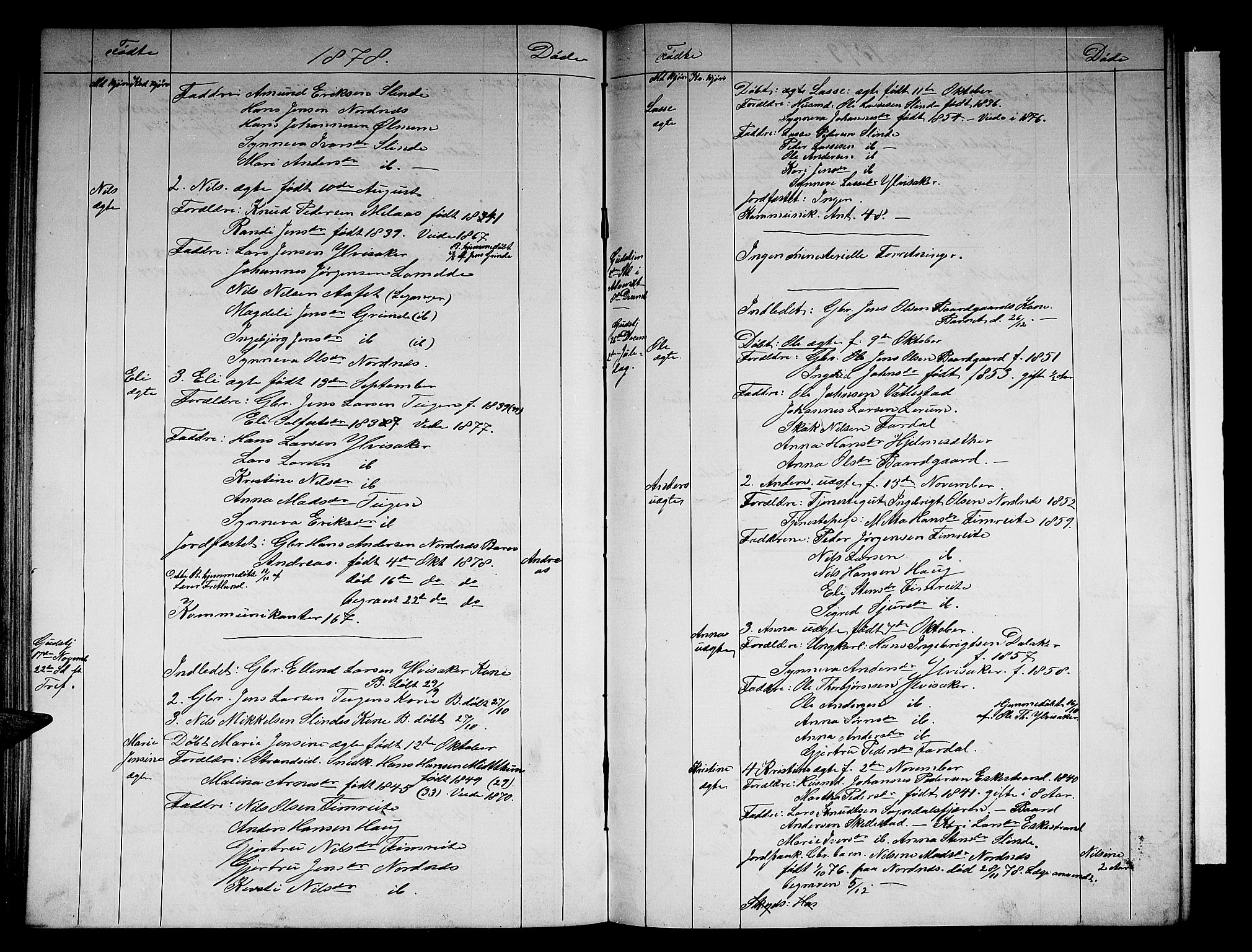 Sogndal sokneprestembete, AV/SAB-A-81301/H/Hab/Habc/L0001: Parish register (copy) no. C 1, 1868-1883, p. 57