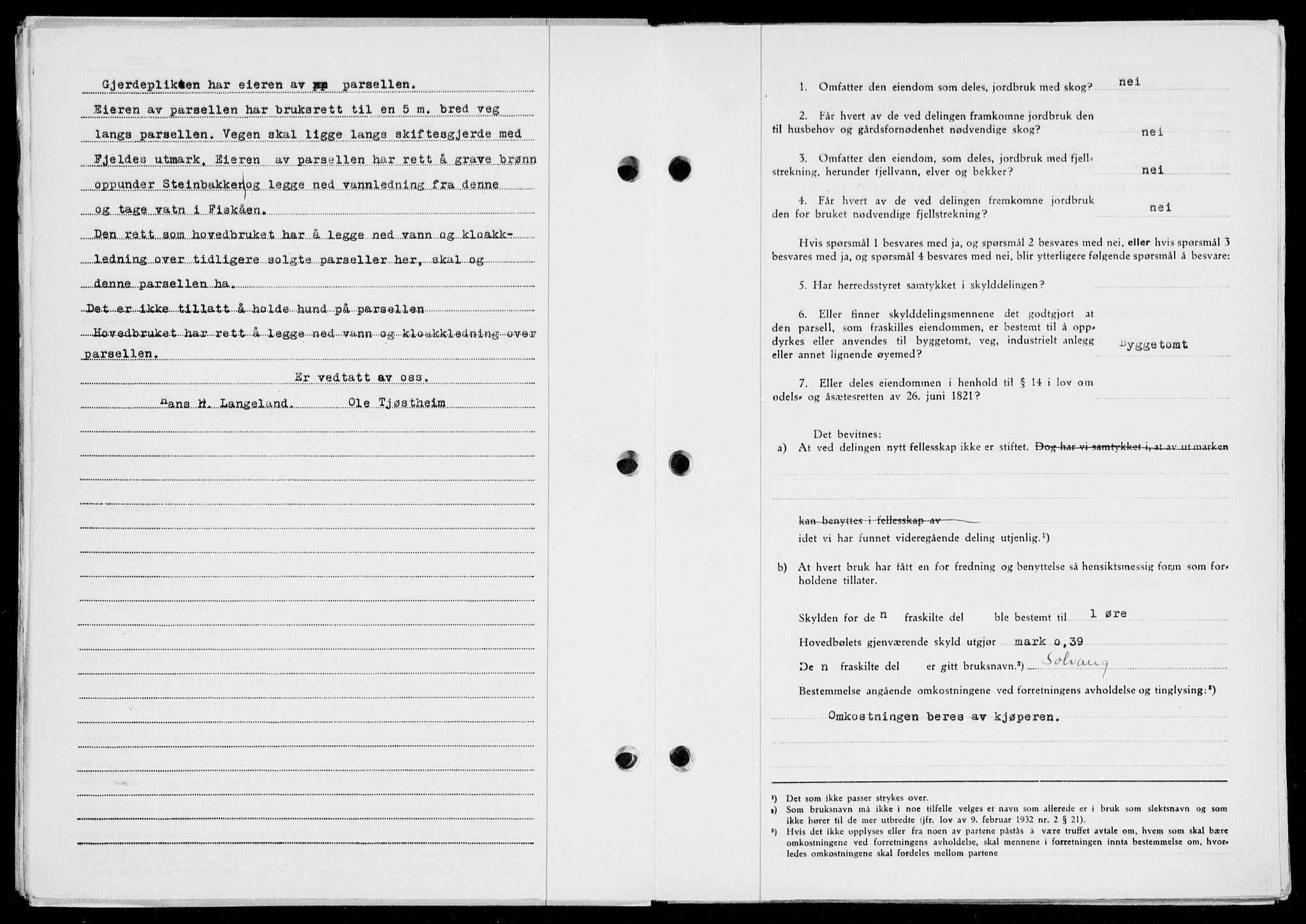 Ryfylke tingrett, SAST/A-100055/001/II/IIB/L0104: Mortgage book no. 83, 1948-1949, Diary no: : 338/1949