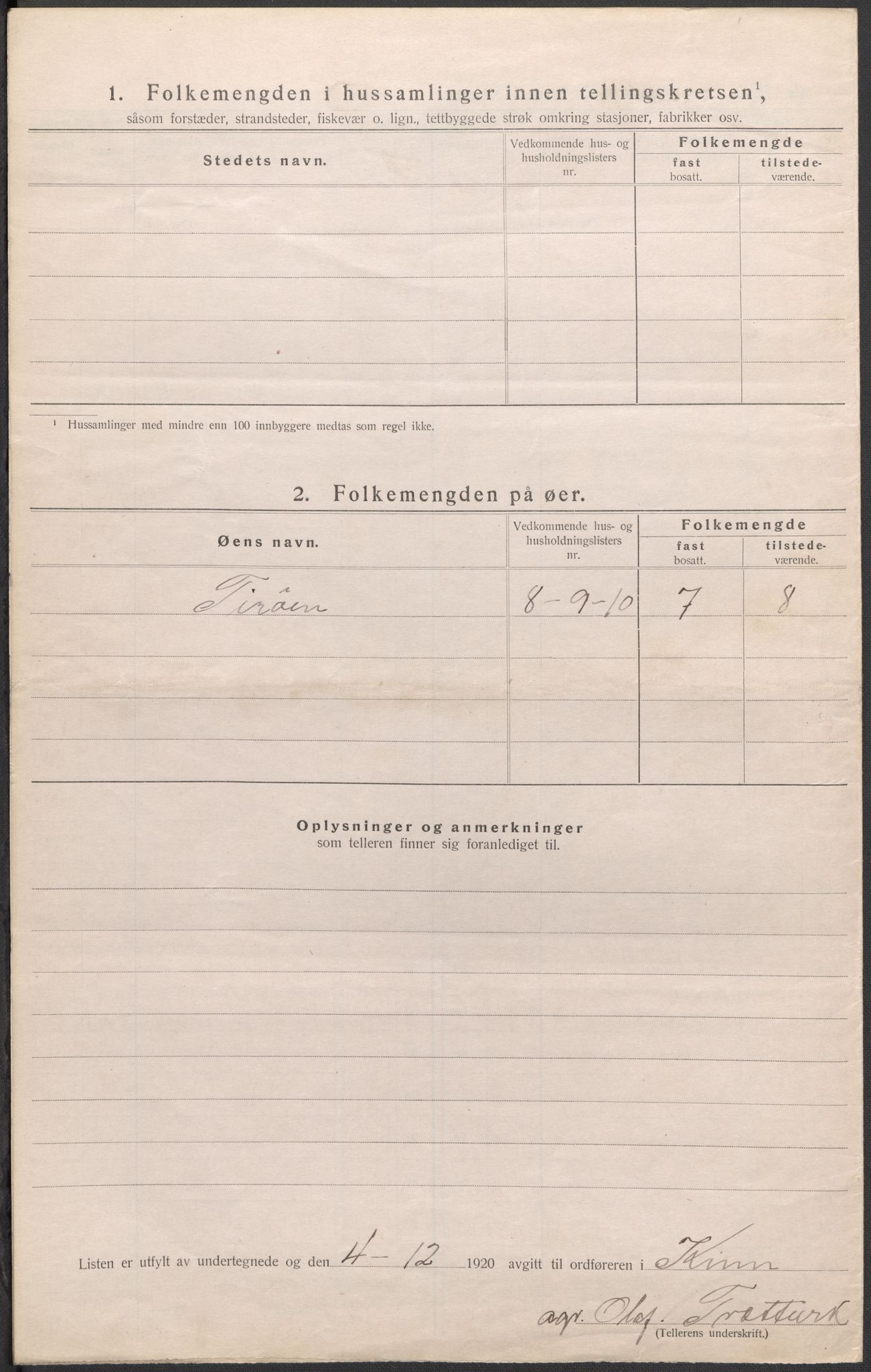 SAB, 1920 census for Kinn, 1920, p. 19