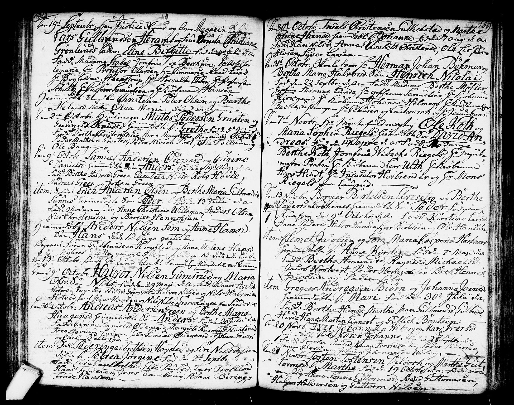 Kongsberg kirkebøker, SAKO/A-22/F/Fa/L0007: Parish register (official) no. I 7, 1795-1816, p. 159