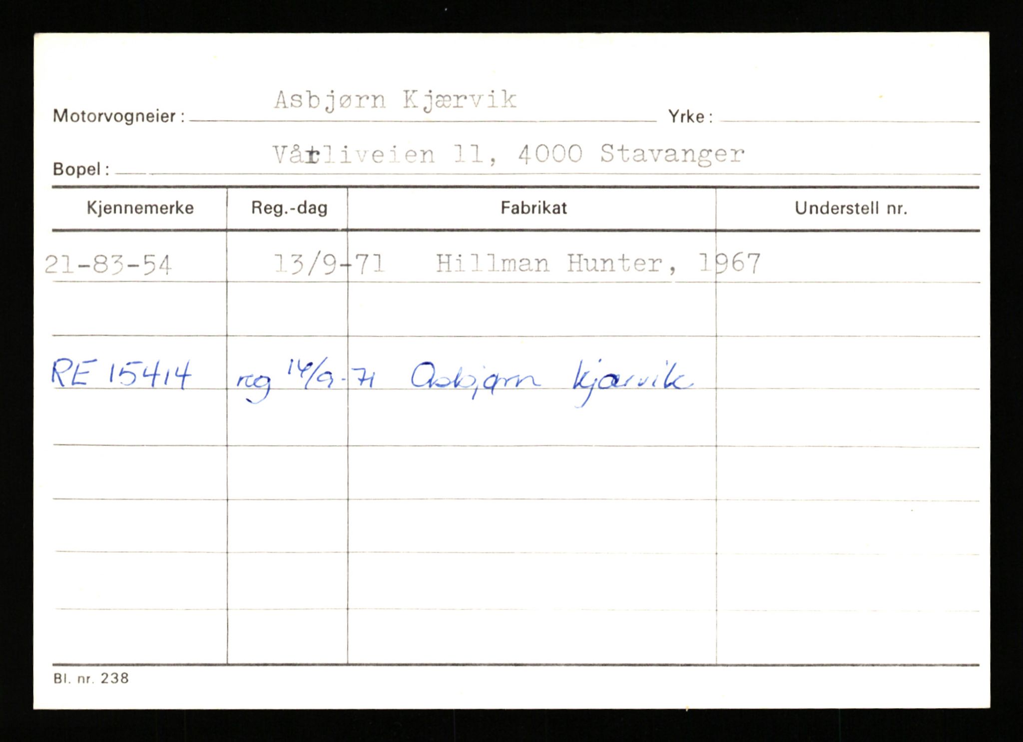 Stavanger trafikkstasjon, AV/SAST-A-101942/0/G/L0010: Registreringsnummer: 130000 - 239953, 1930-1971, p. 2693