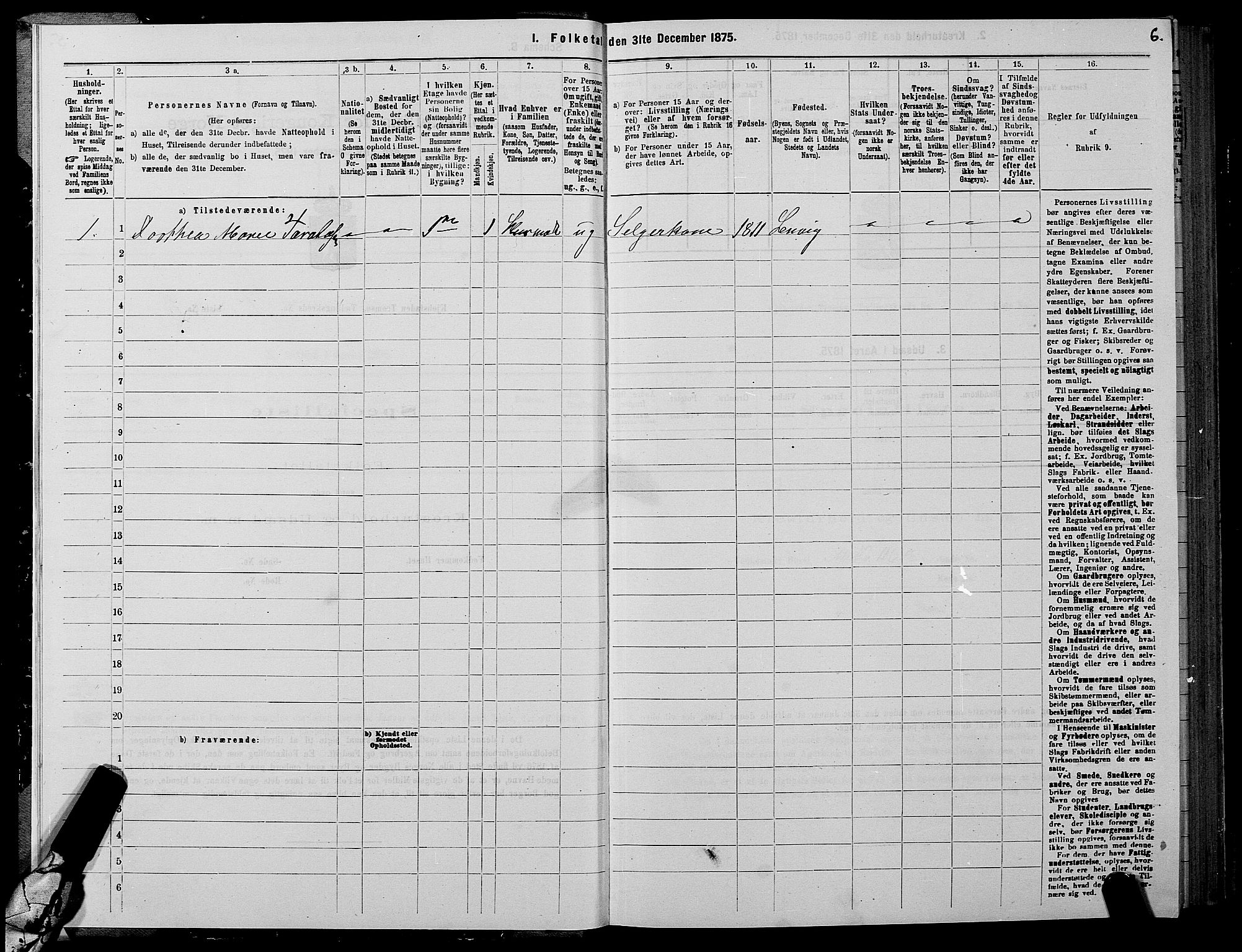 SATØ, 1875 census for 1902P Tromsø, 1875, p. 1006