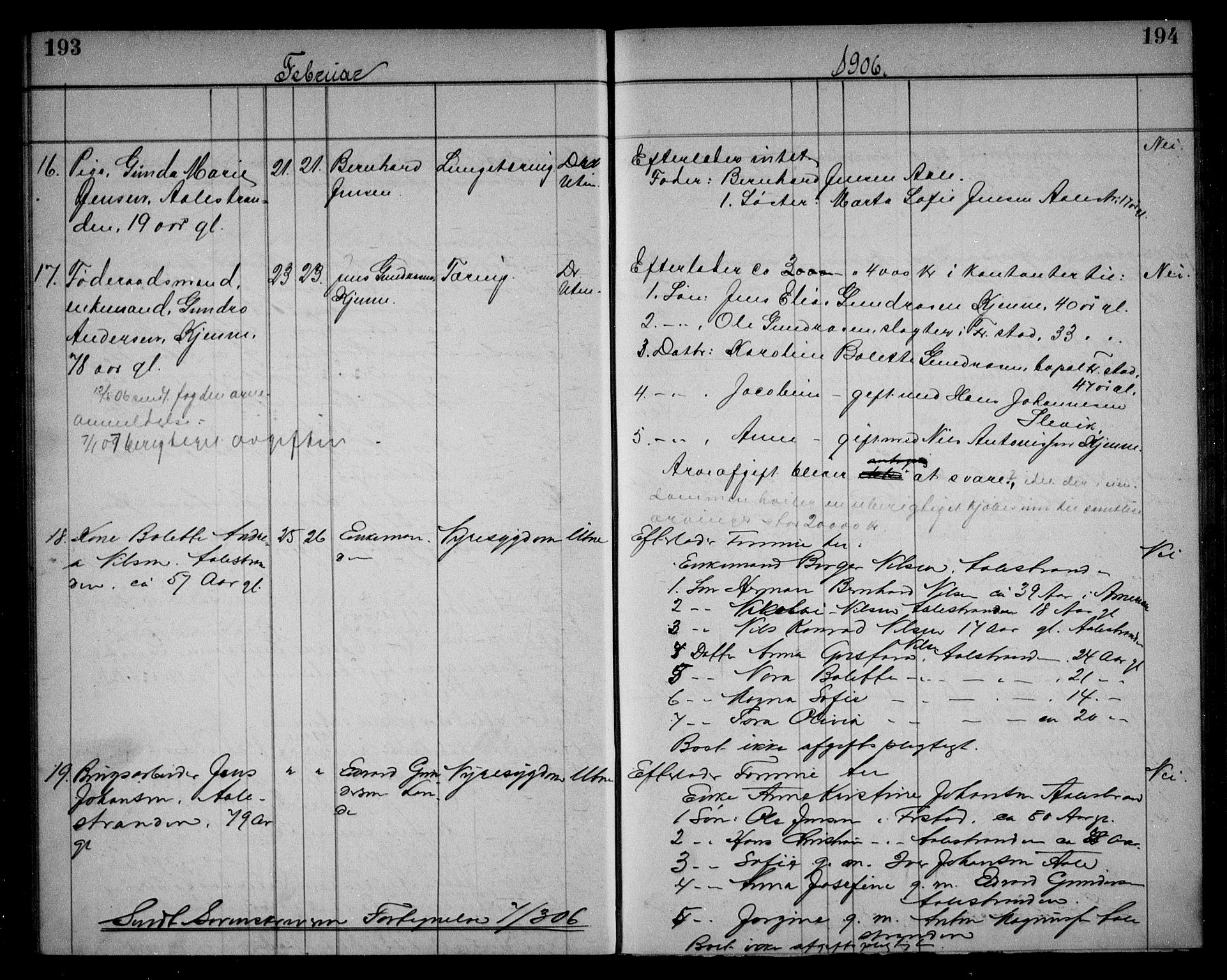 Onsøy lensmannskontor, AV/SAO-A-10007/H/Ha/L0001: Dødsfallsprotokoll, 1897-1909, p. 193-194