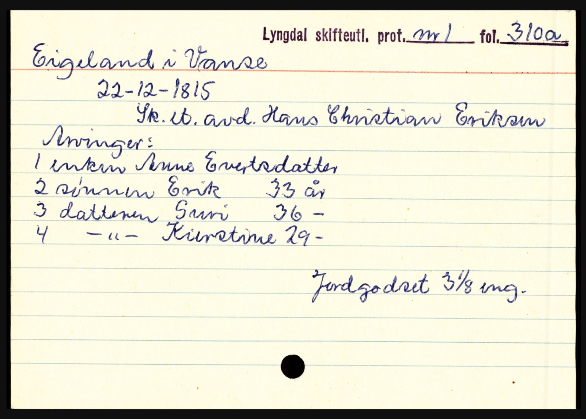 Lyngdal sorenskriveri, SAK/1221-0004/H, p. 1983