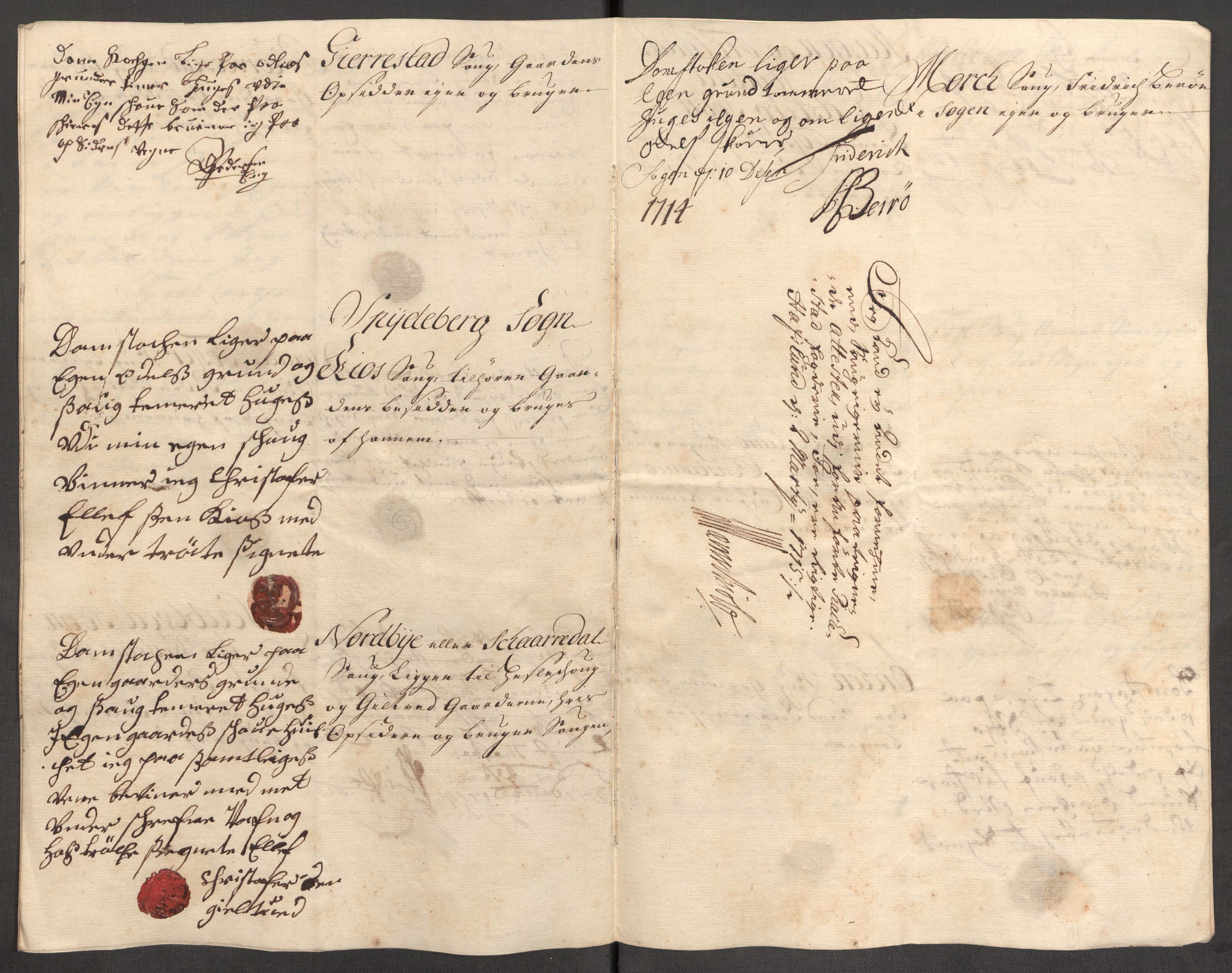 Rentekammeret inntil 1814, Reviderte regnskaper, Fogderegnskap, AV/RA-EA-4092/R07/L0308: Fogderegnskap Rakkestad, Heggen og Frøland, 1714, p. 236