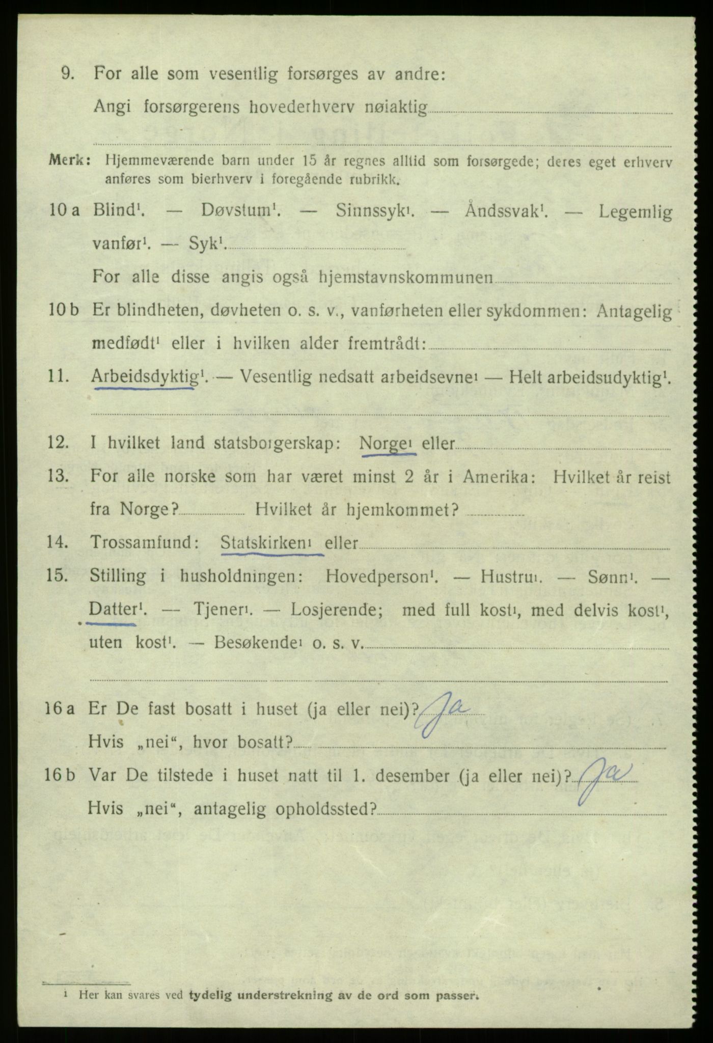 SAB, 1920 census for Fana, 1920, p. 27186